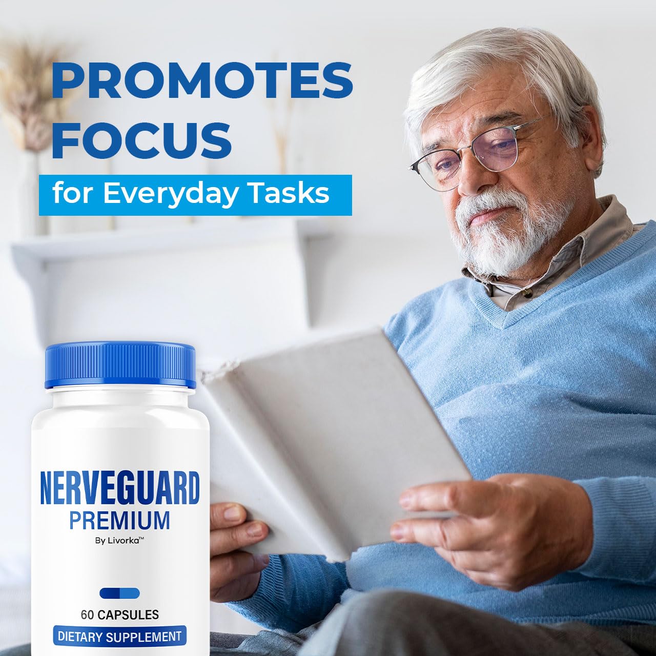 LIVORKA NerveGuard Premium Capsules, 120 Capsules