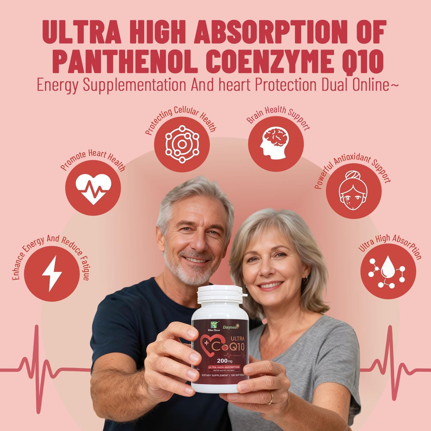 Wins Town CoQ10 Ultra Softgels 200mg, 100 Count