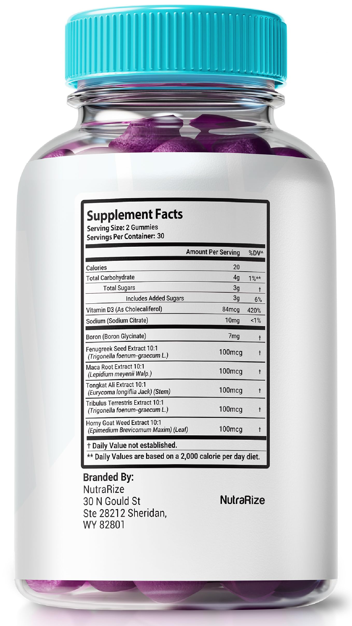 NutraRize Primal Vigor XL Gummies for Men, 60 Gummies
