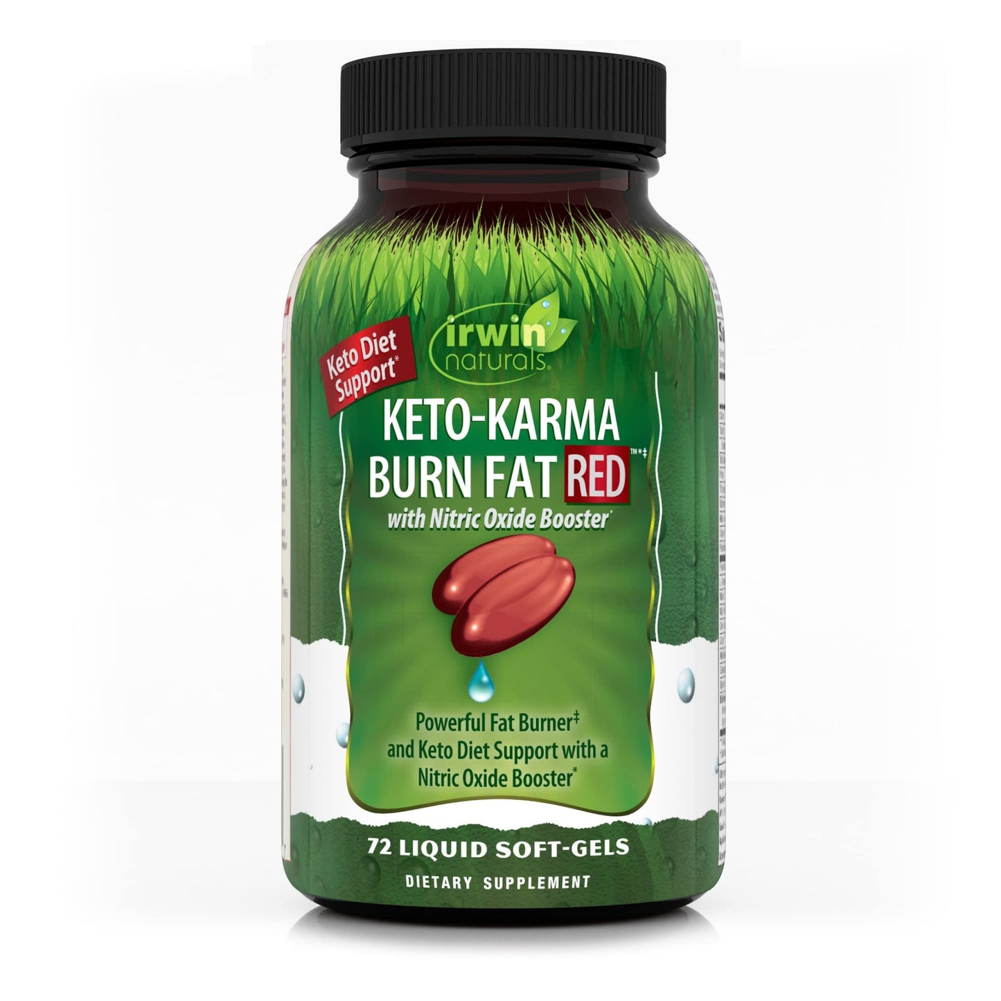 Irwin Naturals Keto-Karma Burn Fat Red Capsules, 72 Count