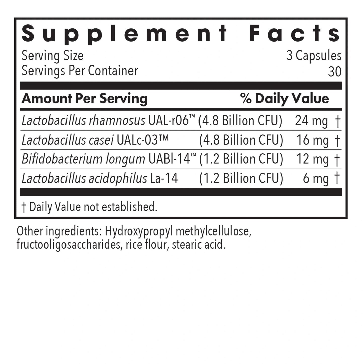Allergy Research Group GI Flora Dairy Free 90 Capsules
