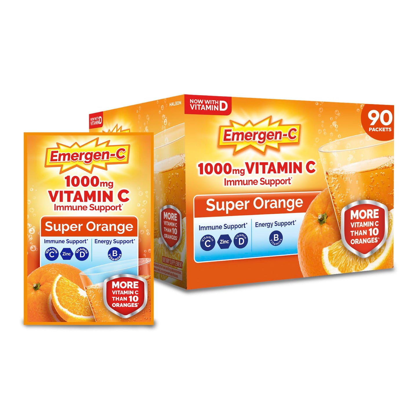 Emergen-C Vitamin C 1000mg Immune Support Powder, 28.8 oz