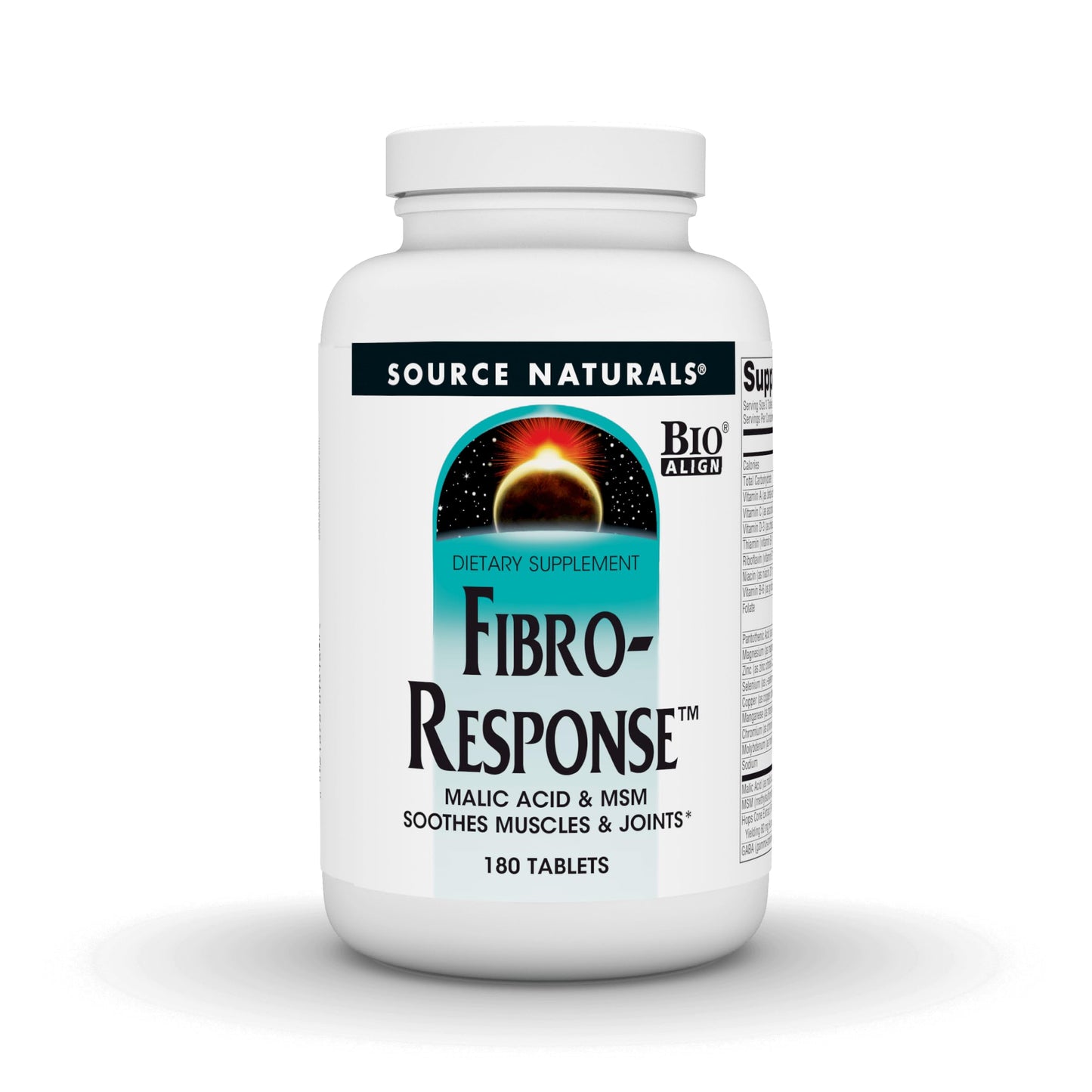Source Naturals Fibro-Response Bio-Aligned Malic Acid & MSM Tablets 180 Tablets