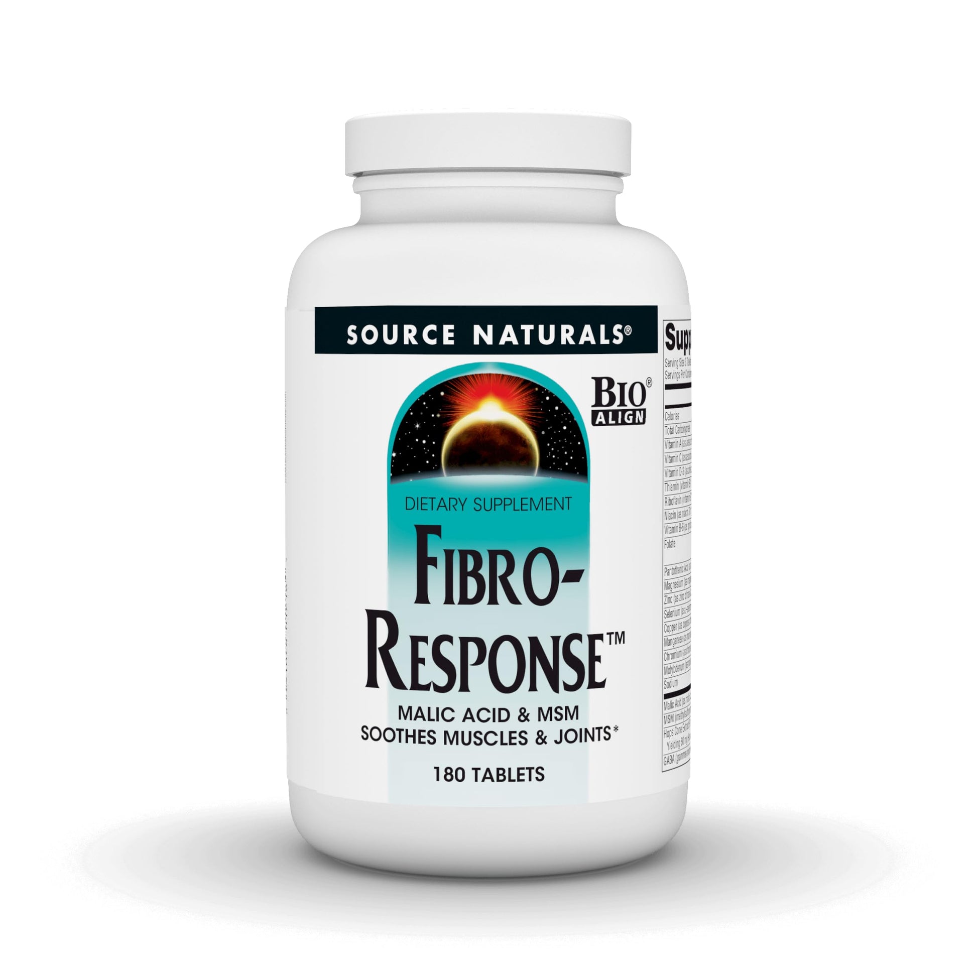 Source Naturals Fibro-Response Bio-Aligned Malic Acid & MSM Tablets 180 Tablets