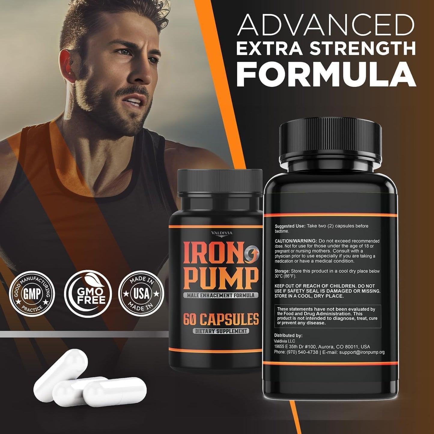 Valdivia Iron Pump Formula Dietary Supplement Capsule, 60 Count