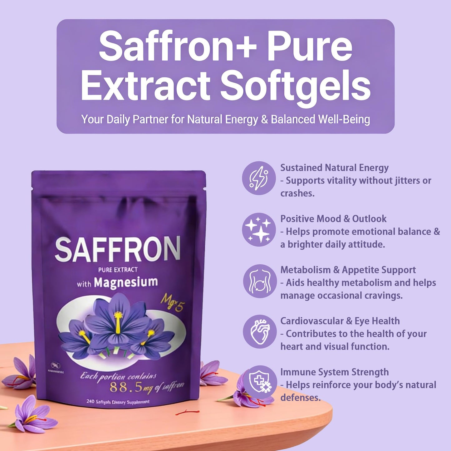 SERSANVE Saffron Extract Capsule 240 Count