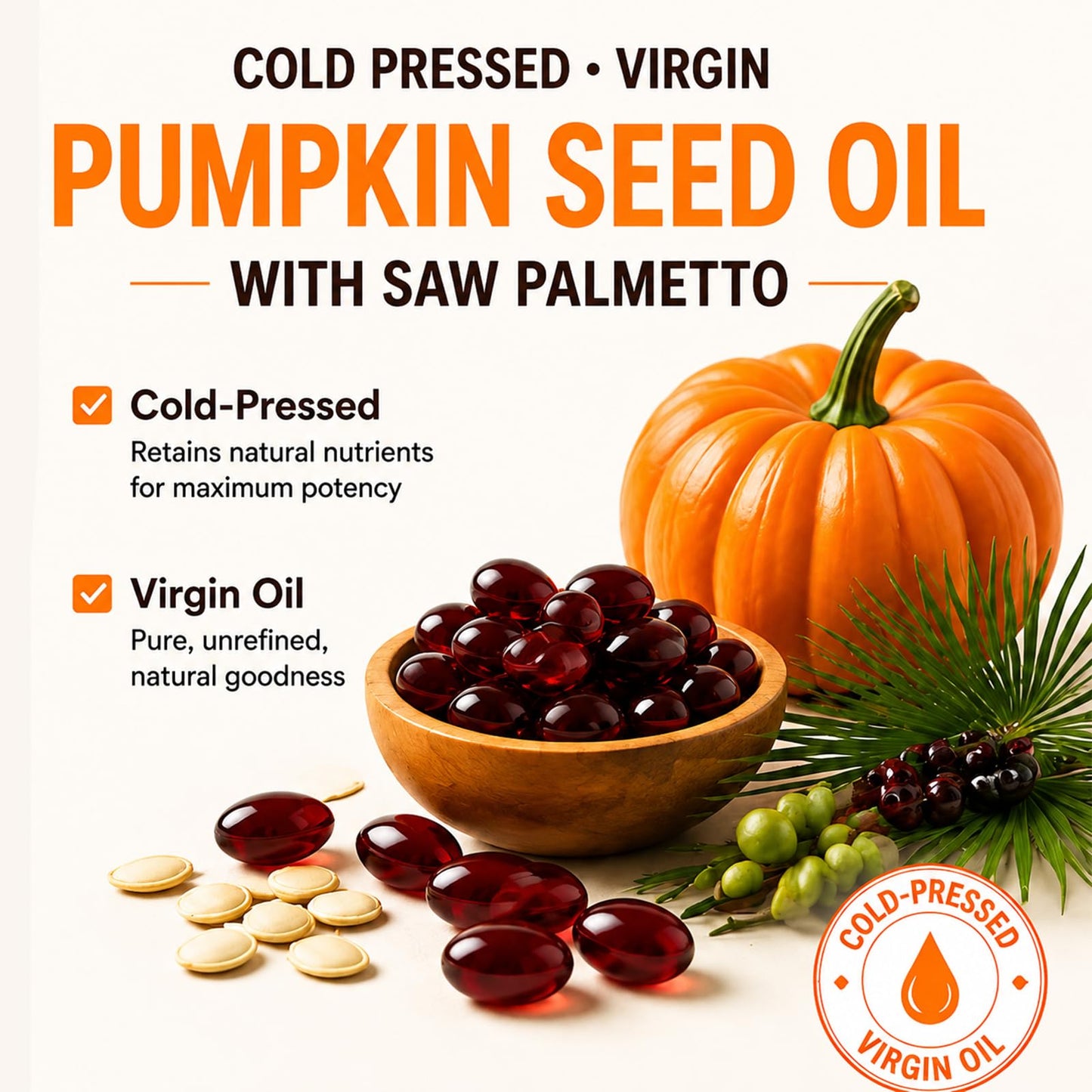 Ikokei Everly Pumpkin Seed Oil with Saw Palmetto 1 Softgel
