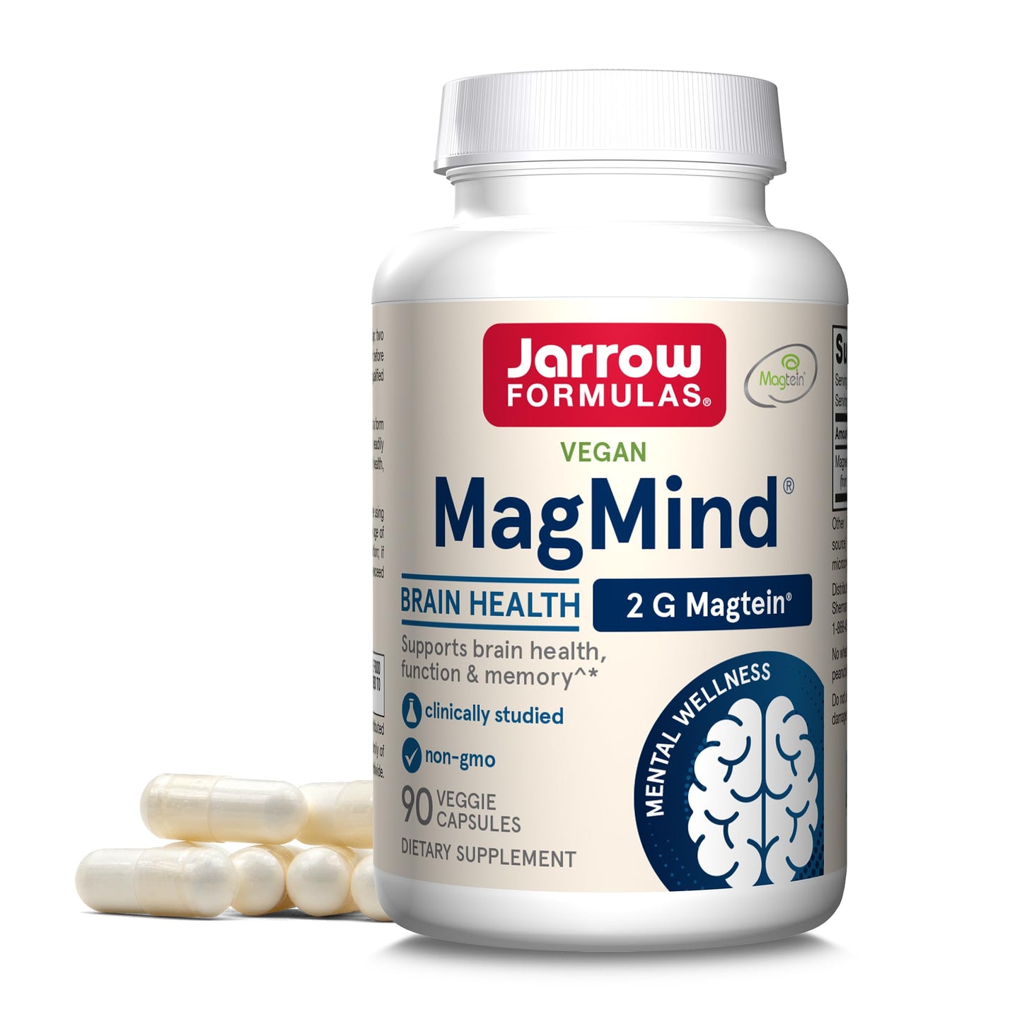Jarrow Formulas MagMind Brain Health Capsules, 190 Count