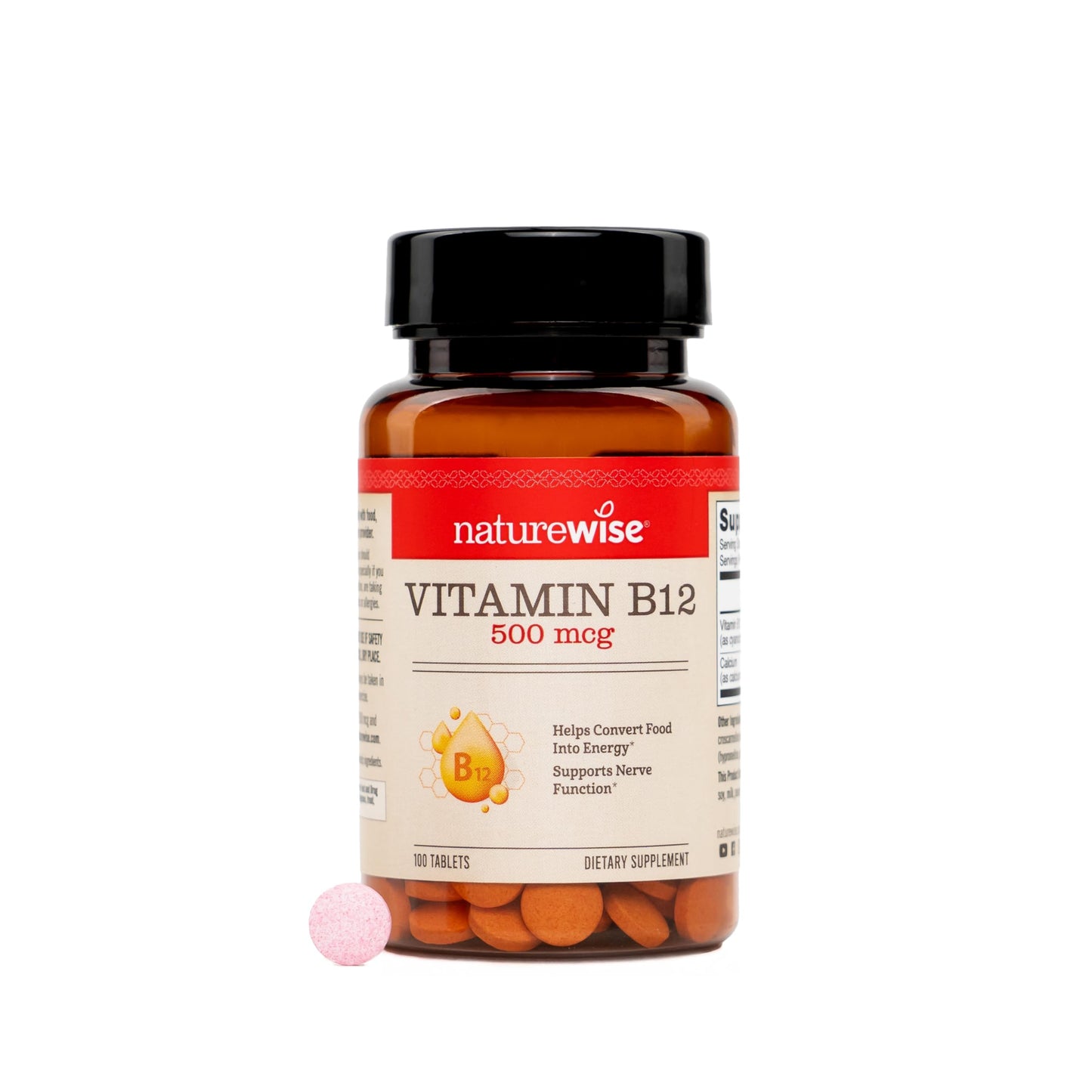 NatureWise Vitamin B12 500 mcg Tablet, 60 Count