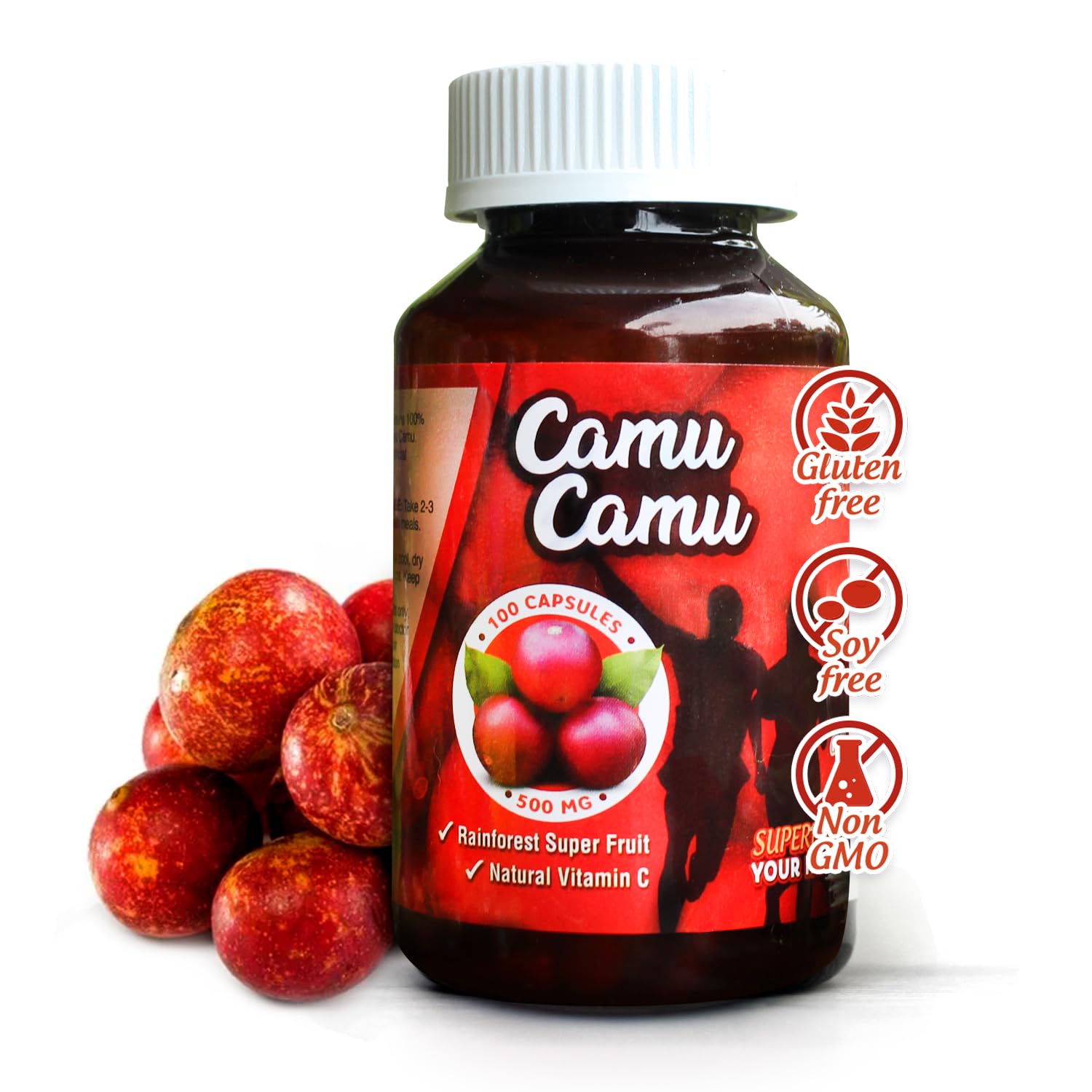 Sikyriah Camu Camu 1000mg Capsules, 100 Count