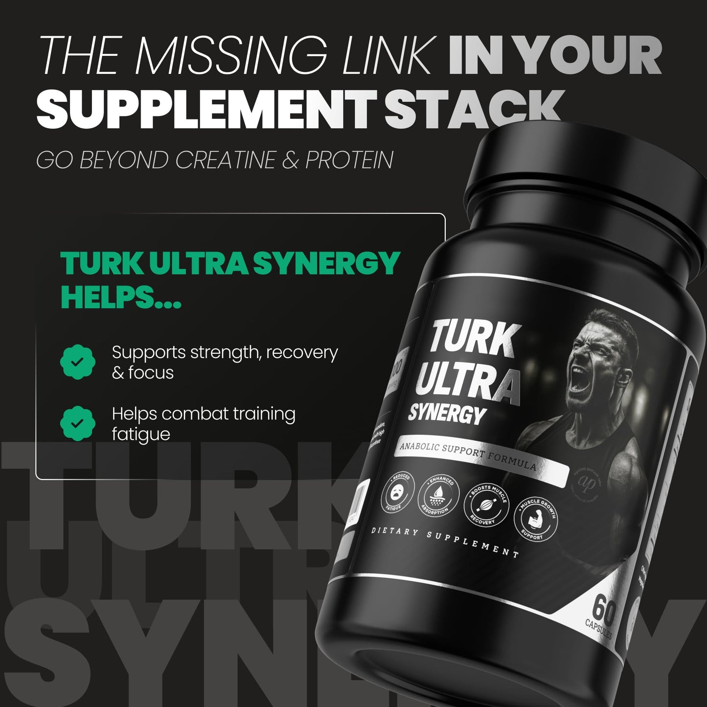 Ageless Pursuit Labs Turkesterone & Tongkat Ali for Men Capsules 60 Count