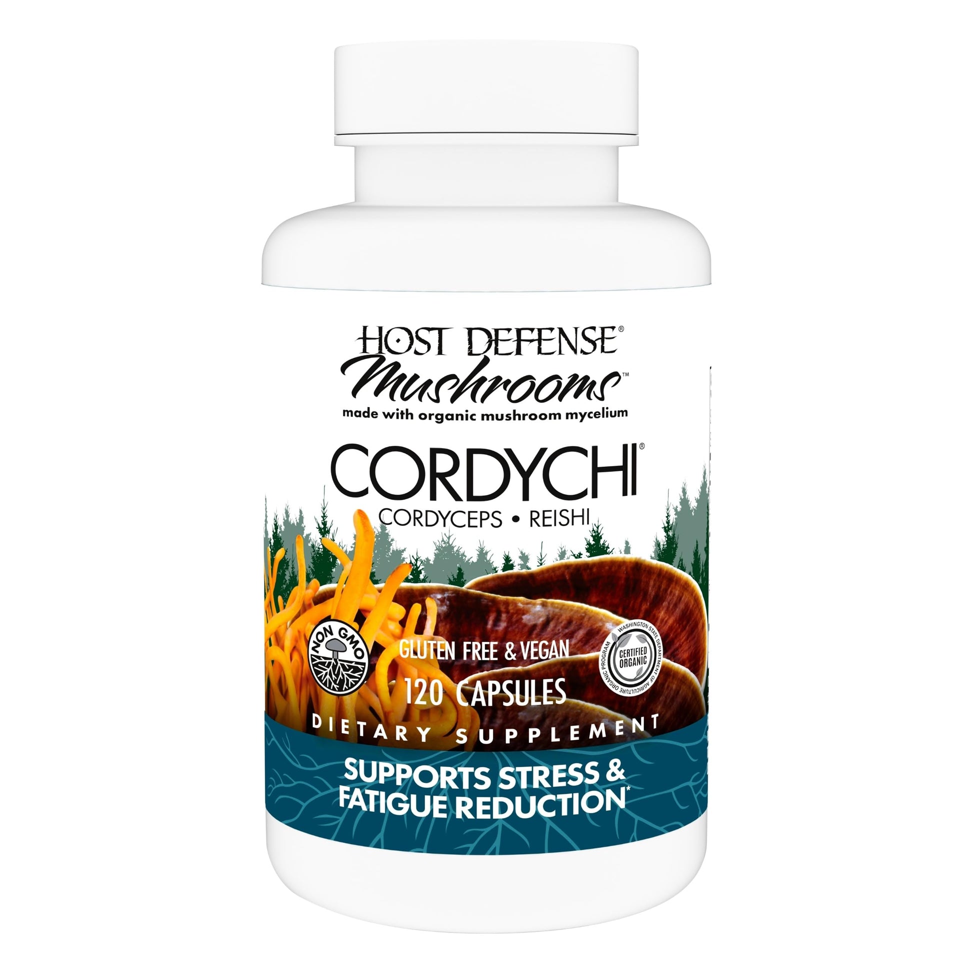 Host Defense CordyChi Capsules, Immune Support, 120 Capsules