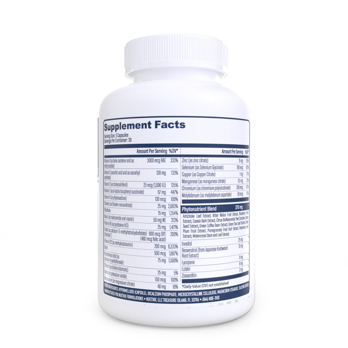 NuEthix Formulations Nu-Multi Foundational Micronutrient Support Capsules, 90 Count