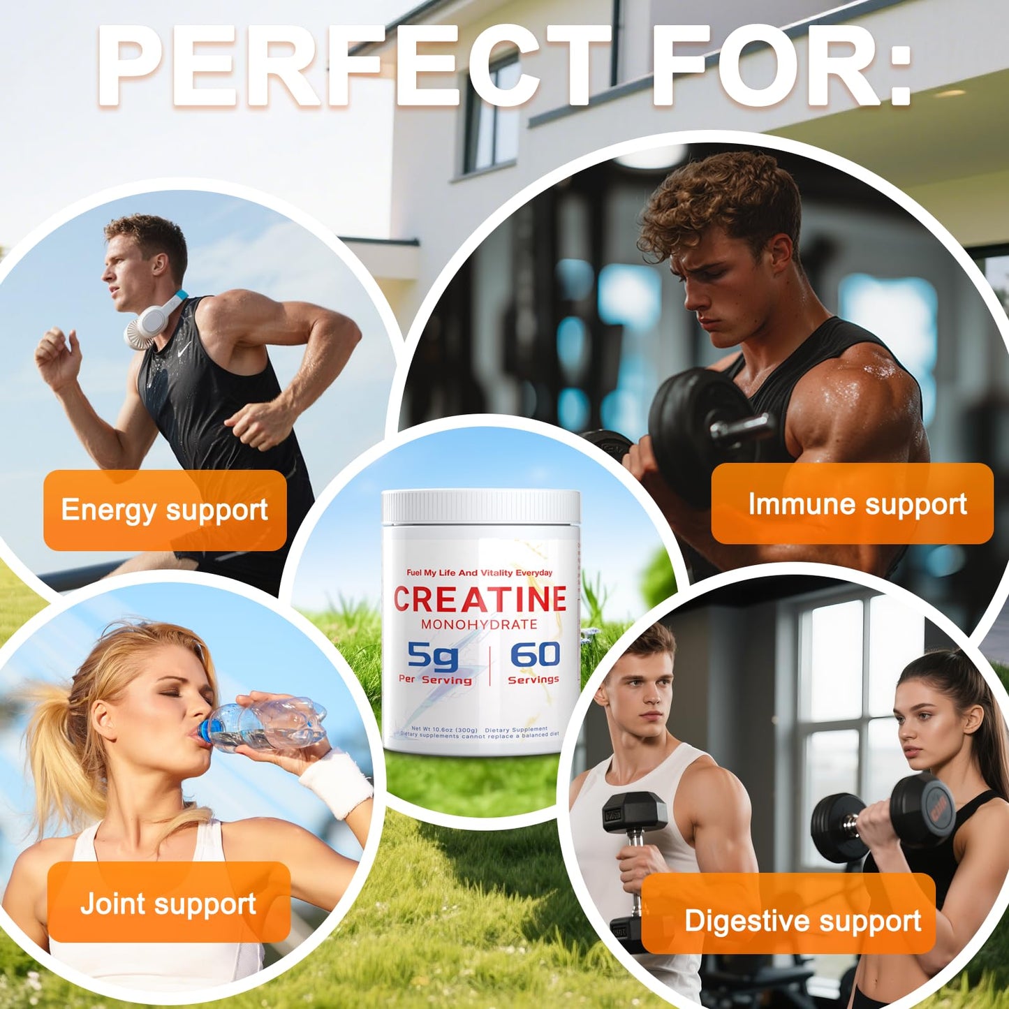 Dr. HR Creatine Monohydrate Powder 10.58 Ounce