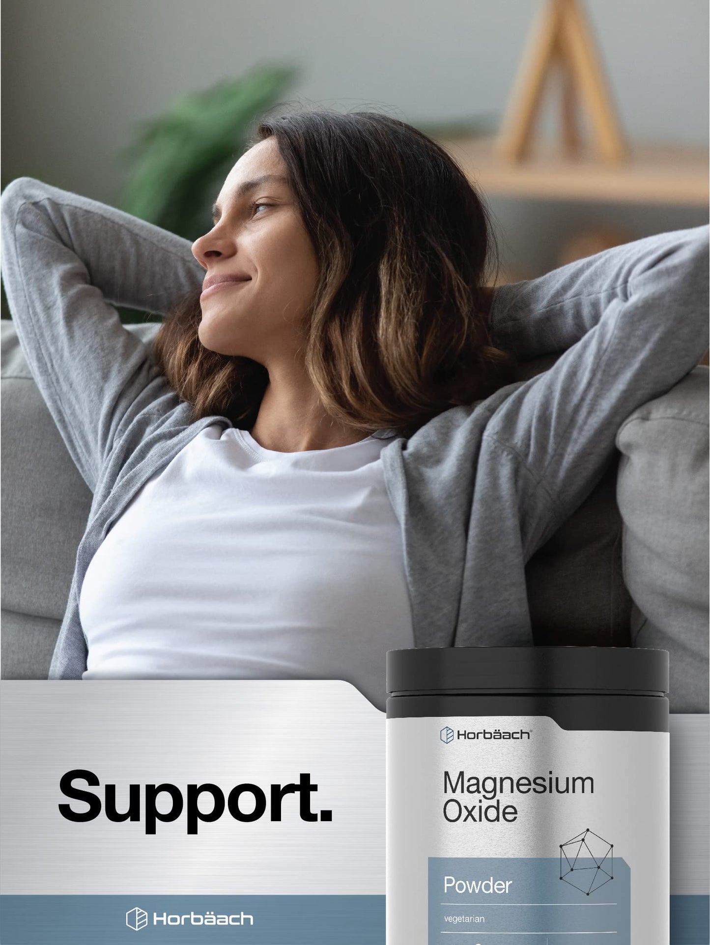 Horbäach Magnesium Oxide Powder, 8 oz
