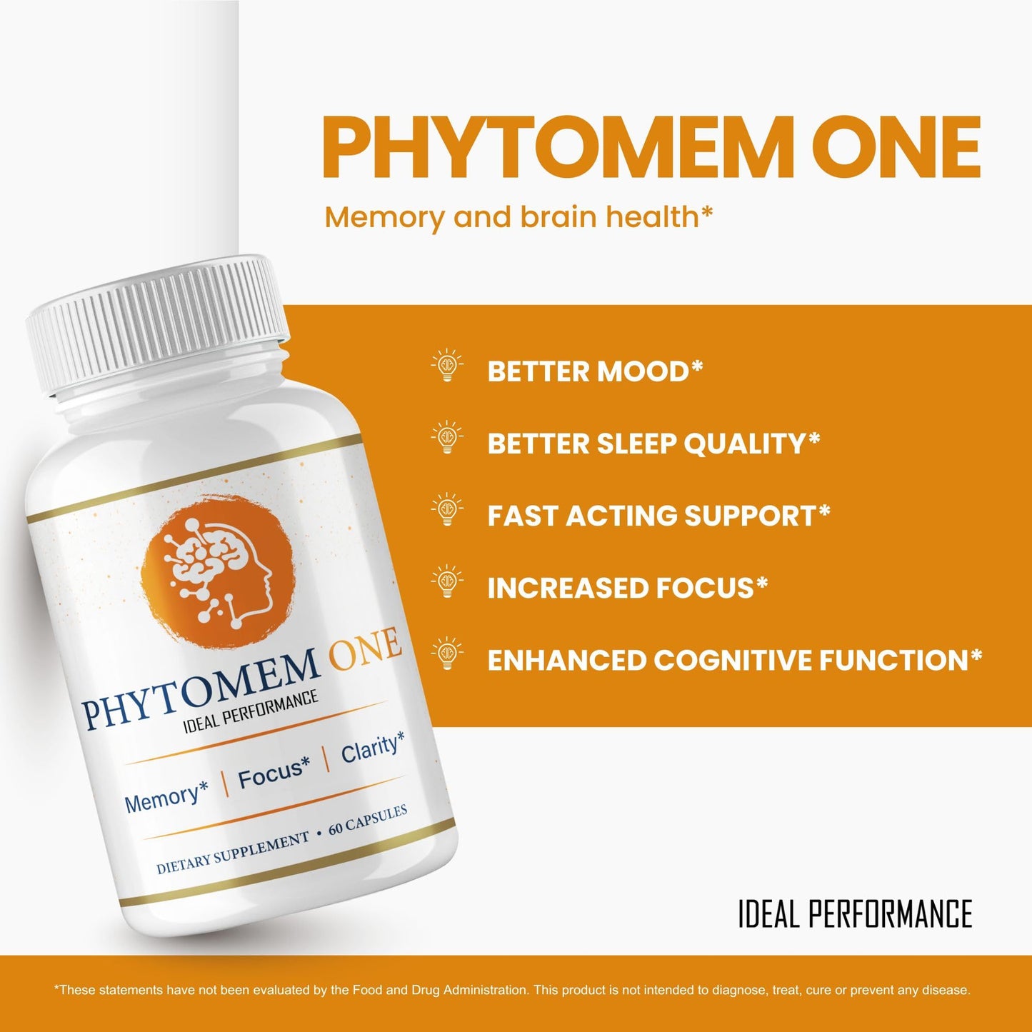 IDEAL PERFORMANCE Phytomem One Capsule, 60 Capsules