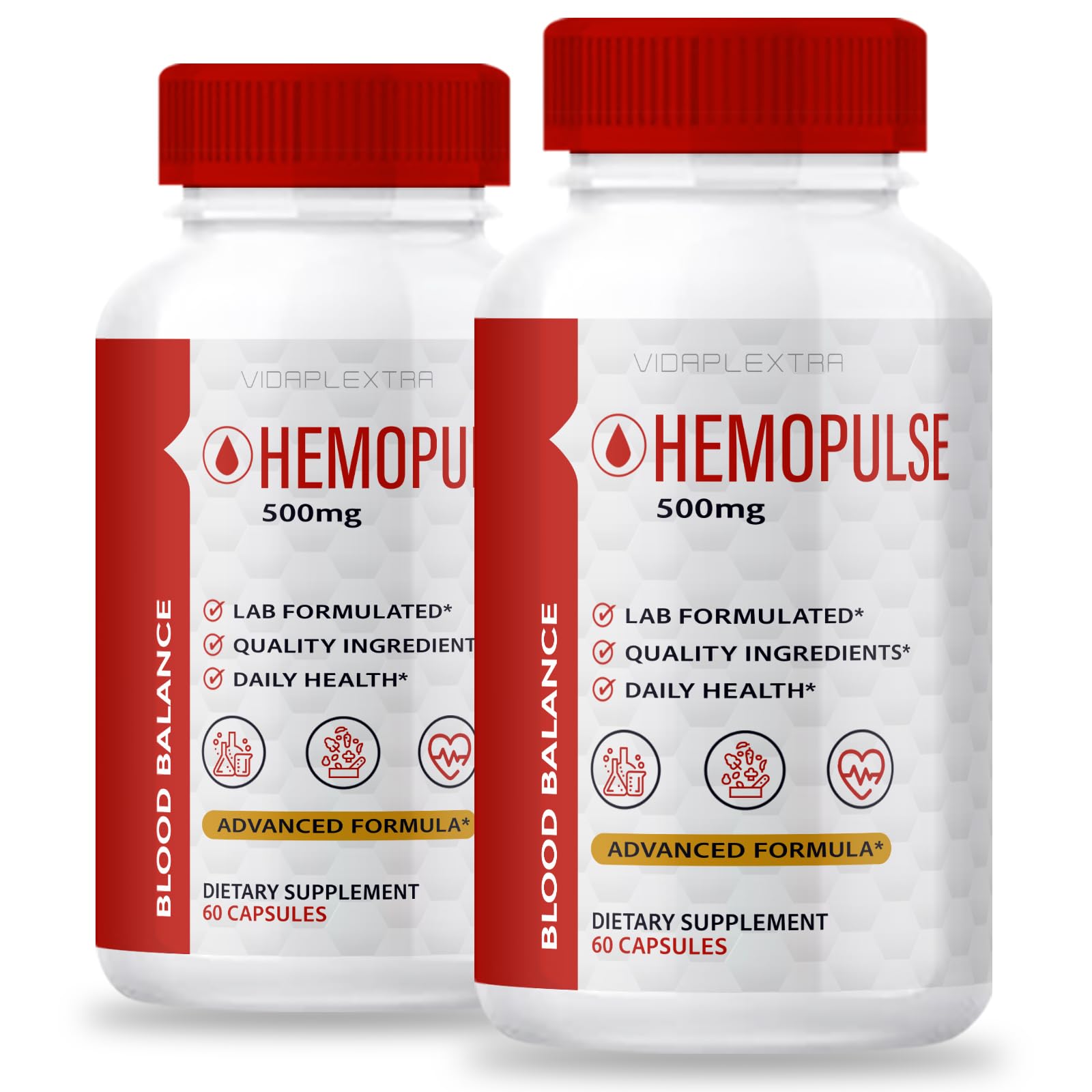 VIDAPLEXTRA Hemo Pulse Capsules, 120 Capsules