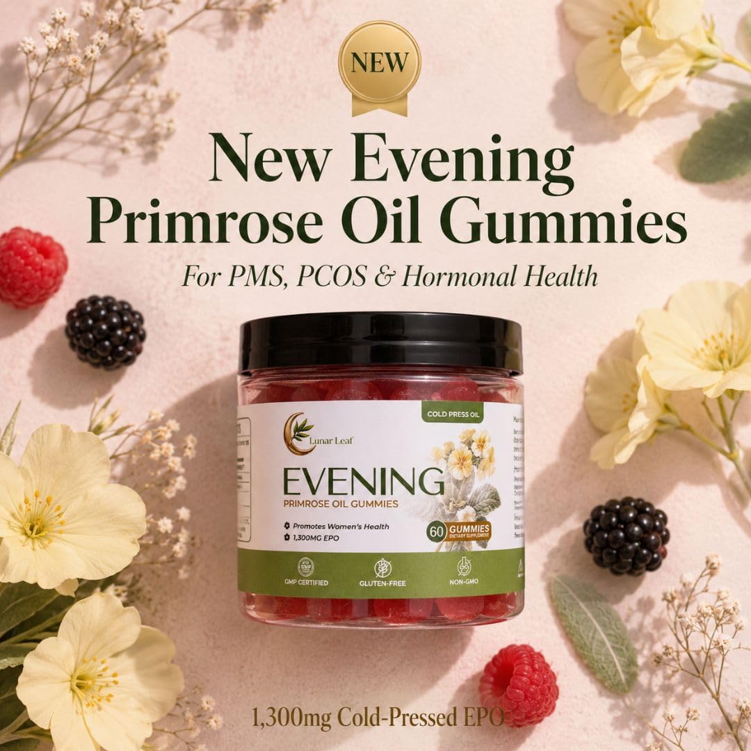 Lunar Leaf Evening Primrose Oil Gummies 60 Gummies