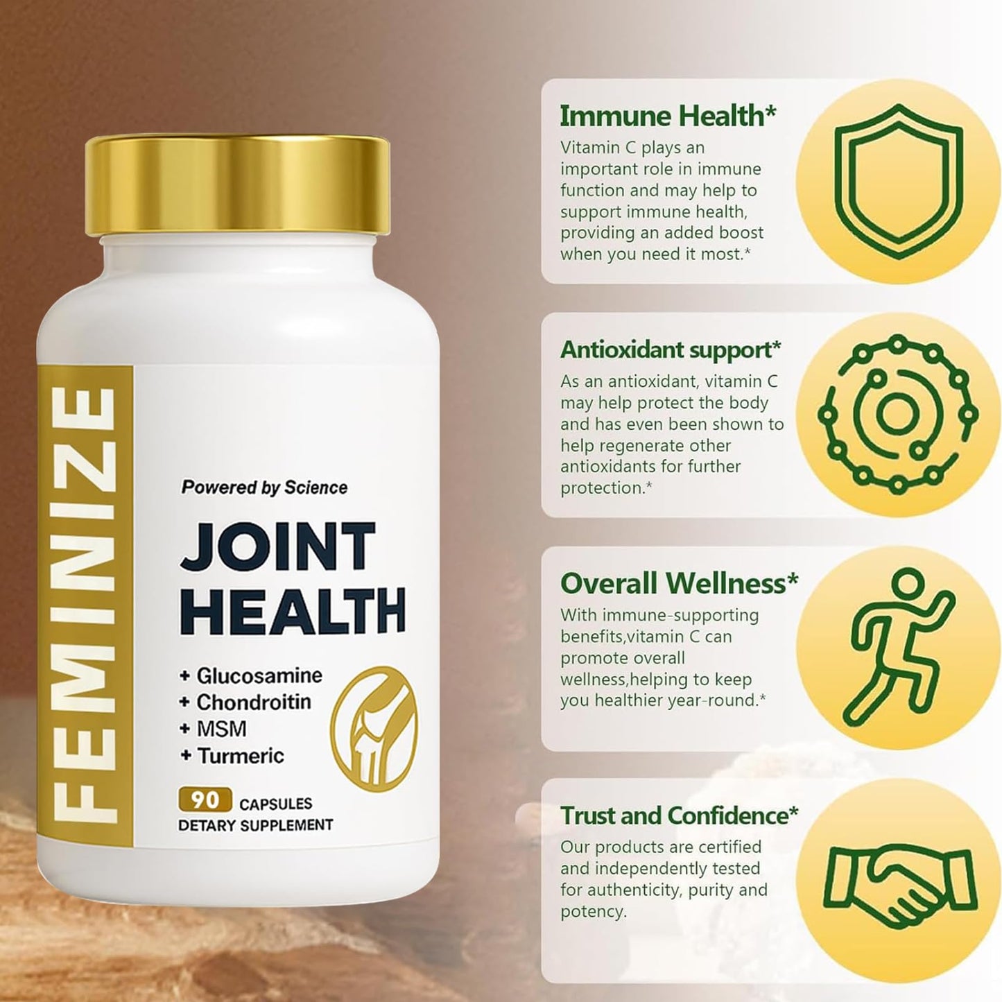 FEMINIZE ALLURAJoint Support Capsules, 90 Count