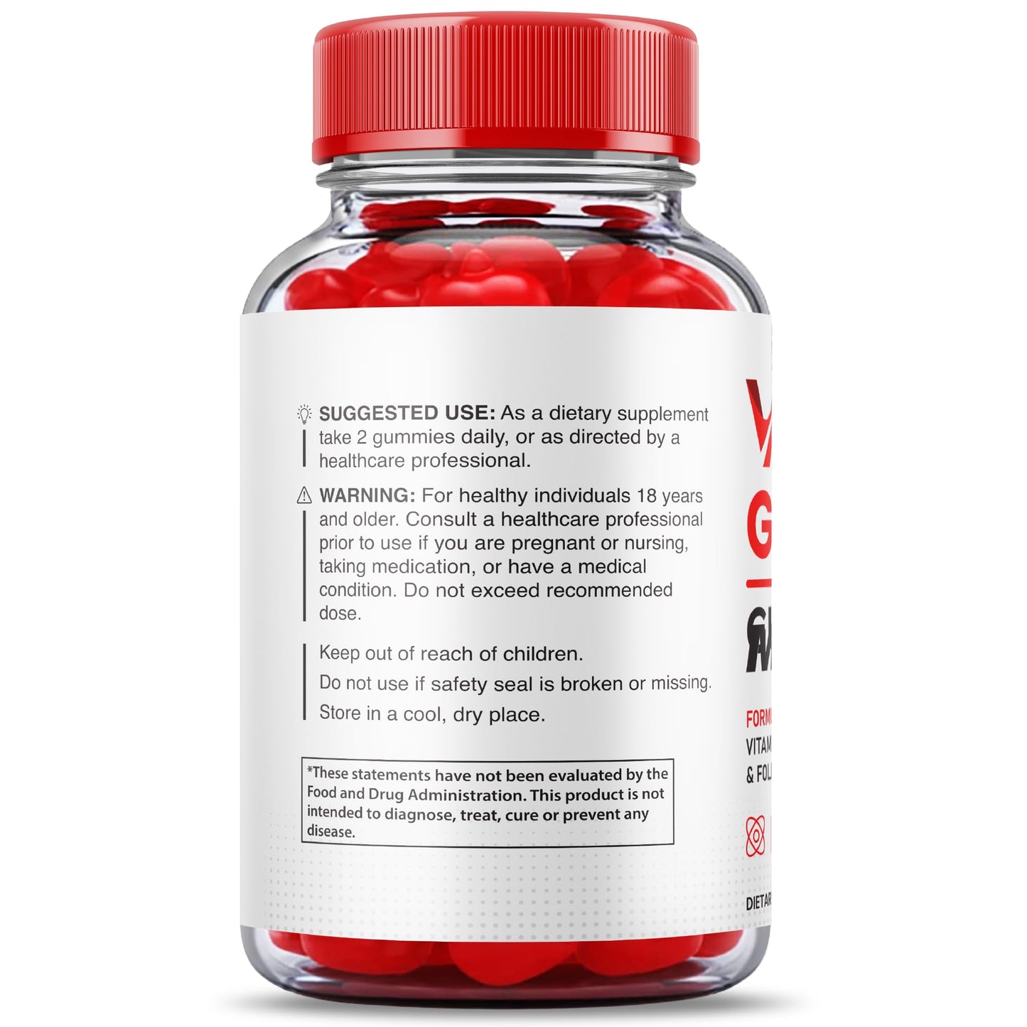 Purvia Vital Grow XL Gummies 120 Gummies