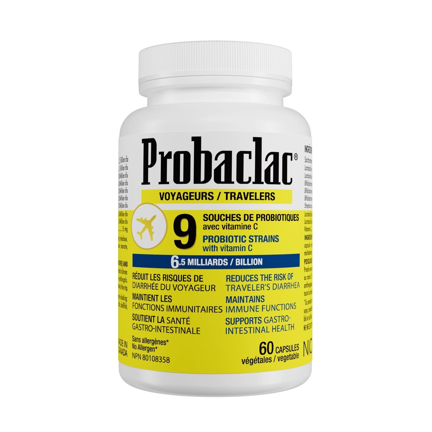 Probaclac Natural Travelers Probiotics Capsule 1 Count