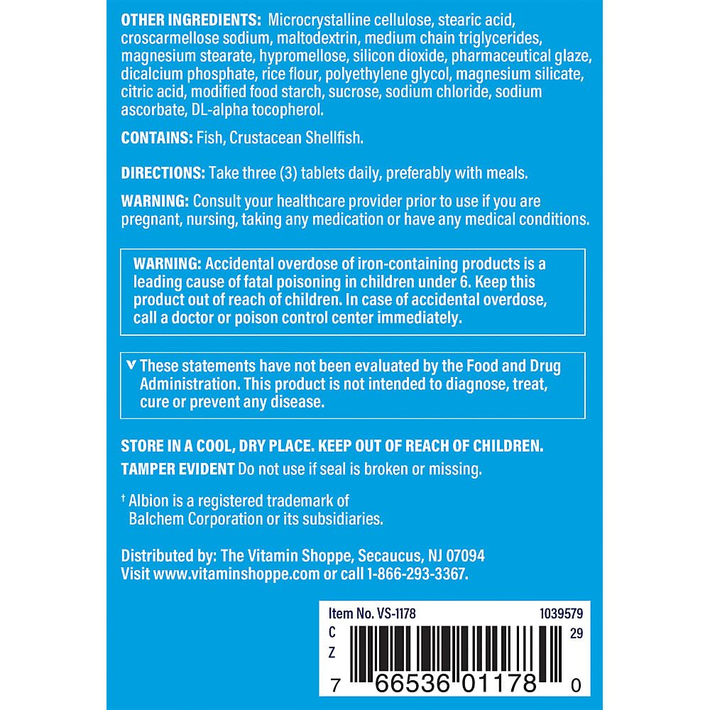 The Vitamin Shoppe Multi Minerals with Boron & Vitamin D Tablet, 300 Tablets