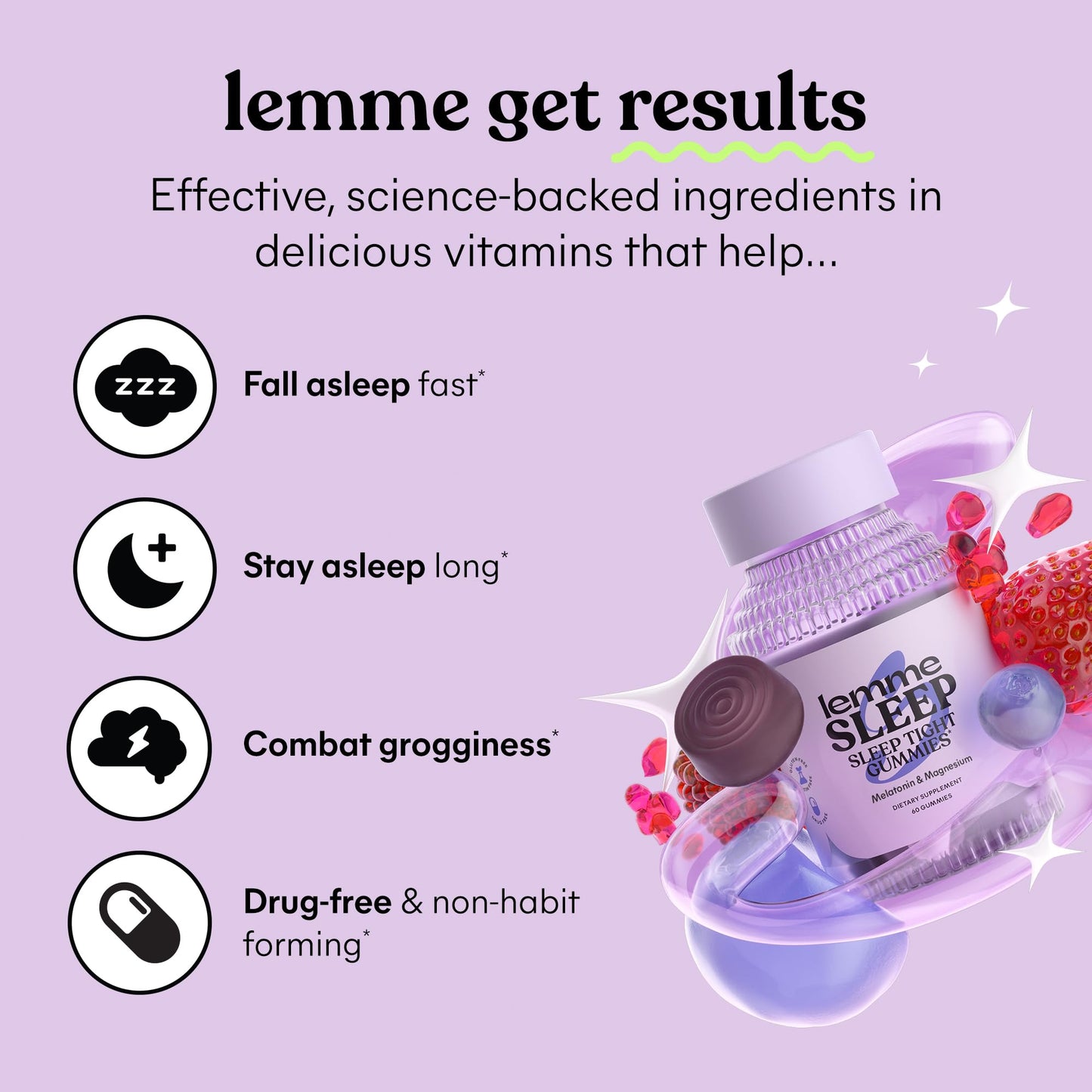 Lemme Sleep Gummies 60 Count