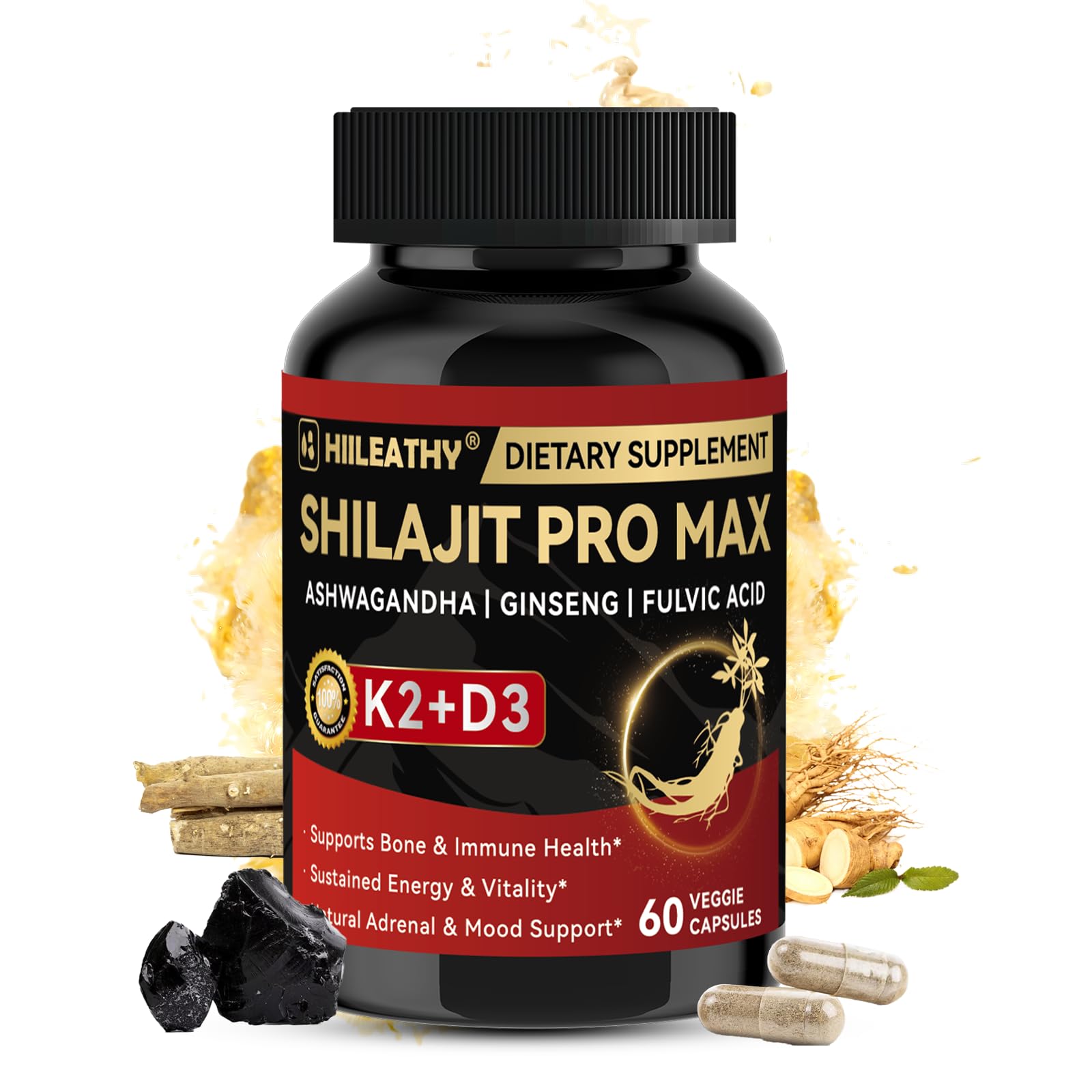 HIILEATHY Shilajit Capsule, 60 Capsules