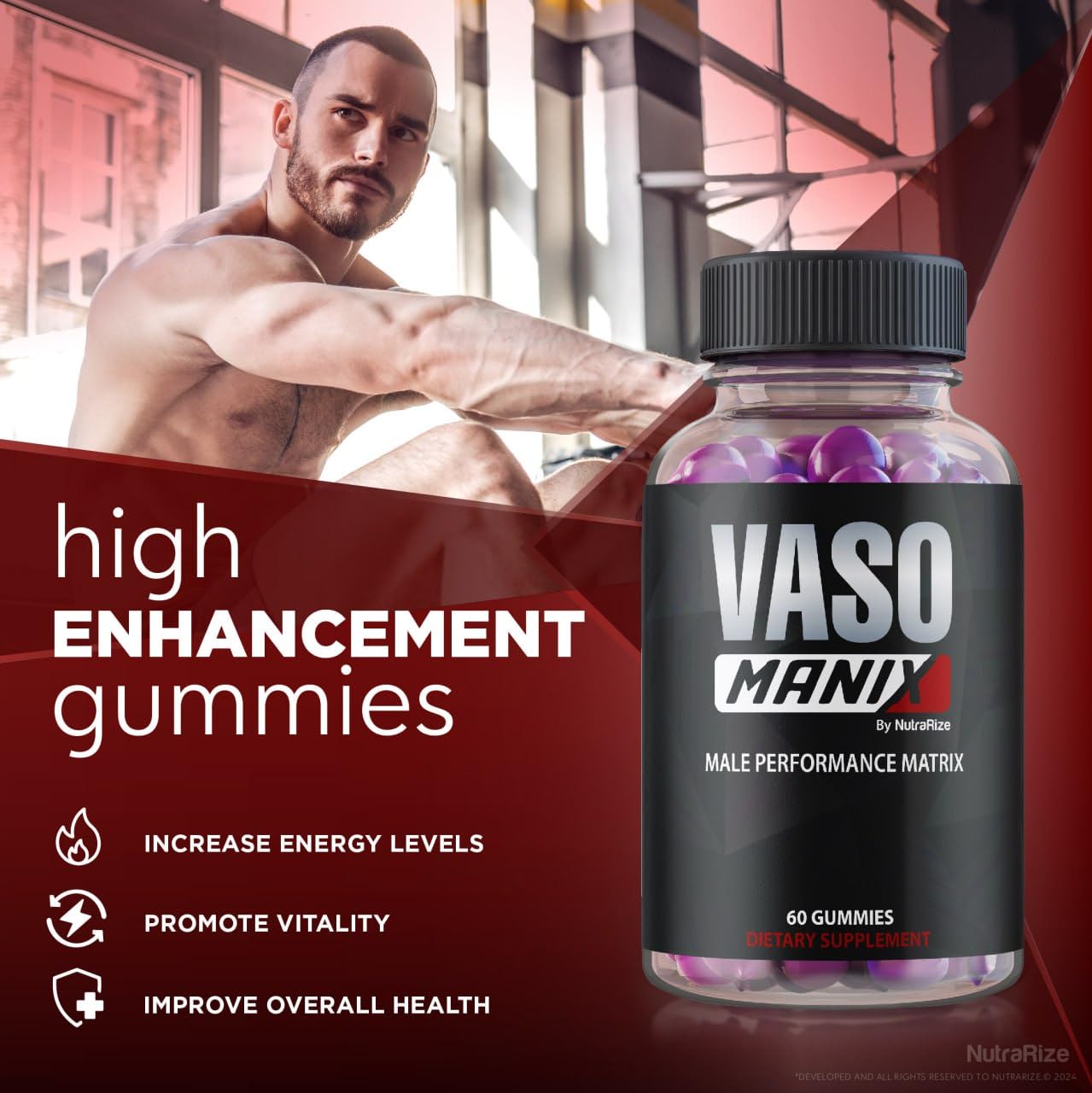 NutraRize VasoManix Gummies 300 Gummies