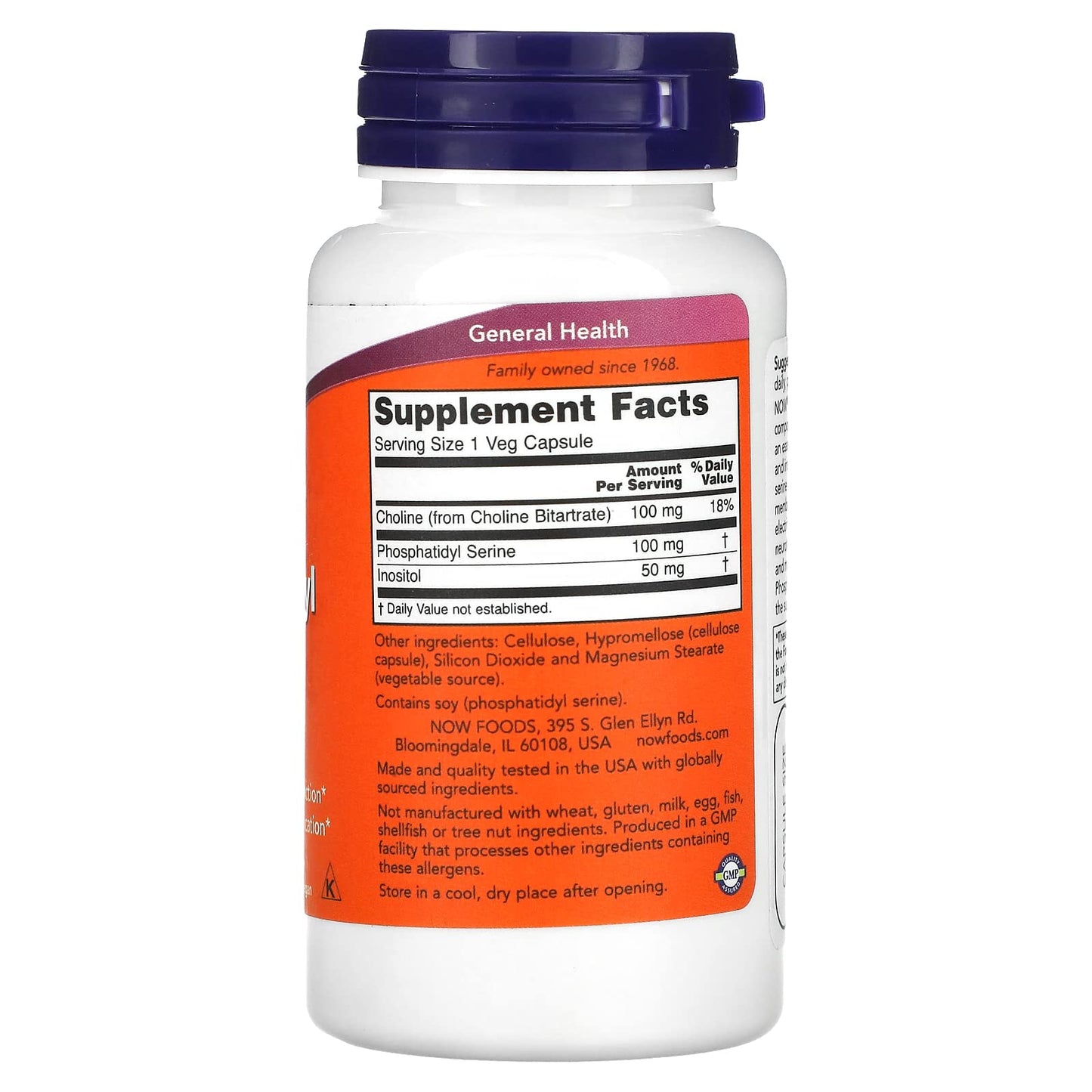 NOW Foods Phosphatidyl Serine Capsule 100 mg, 1 Capsule