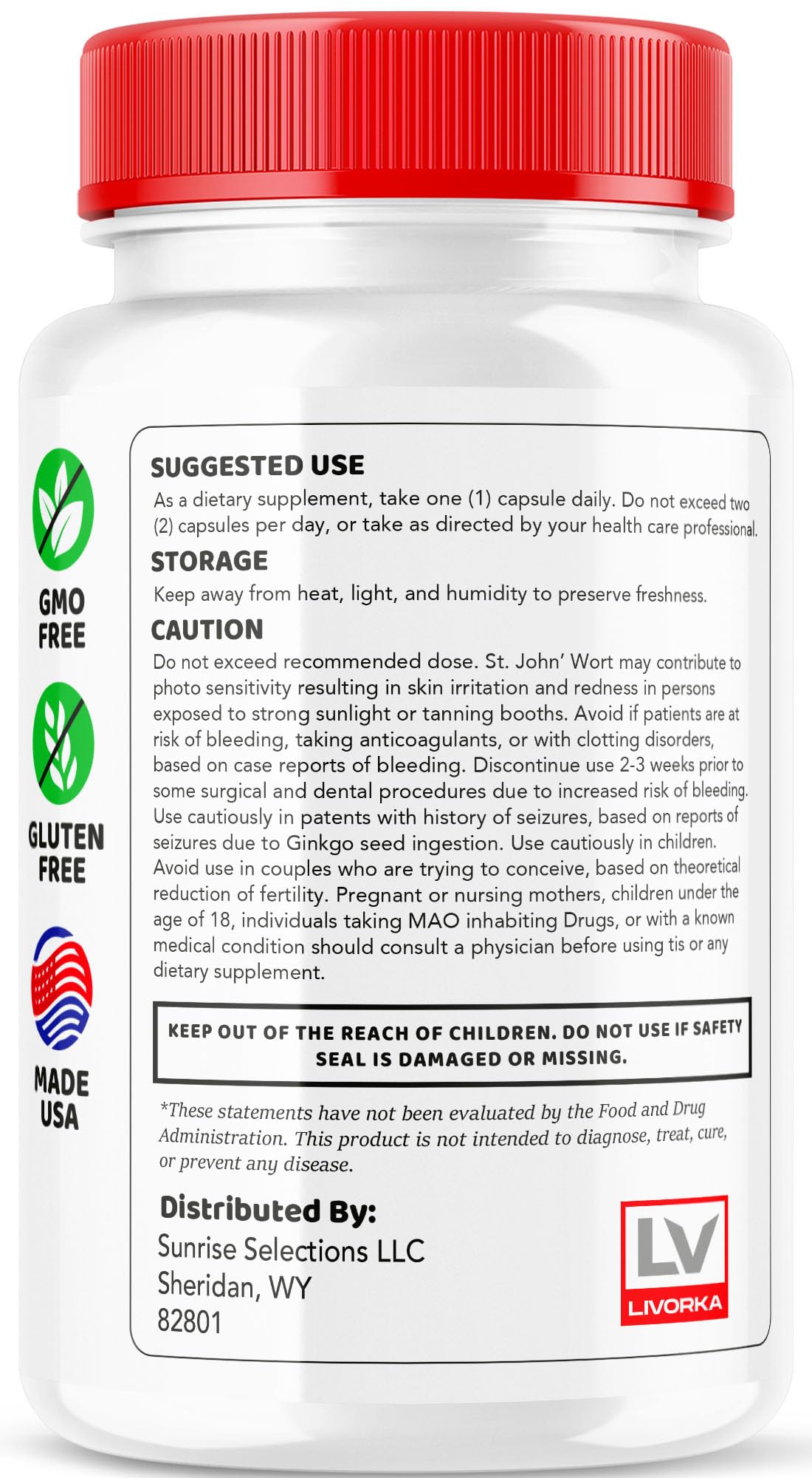 LIVORKA Health Charm Capsules Blood Support, 60 Capsules
