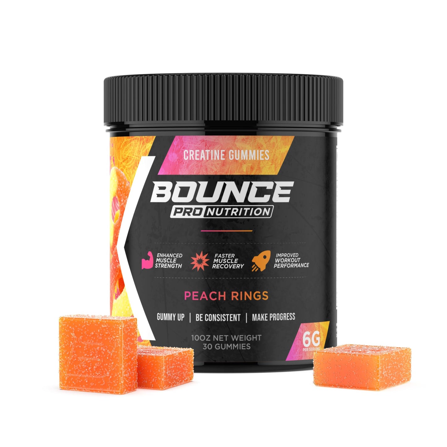 Bounce Pro Creatine Monohydrate Gummies, 30 Count