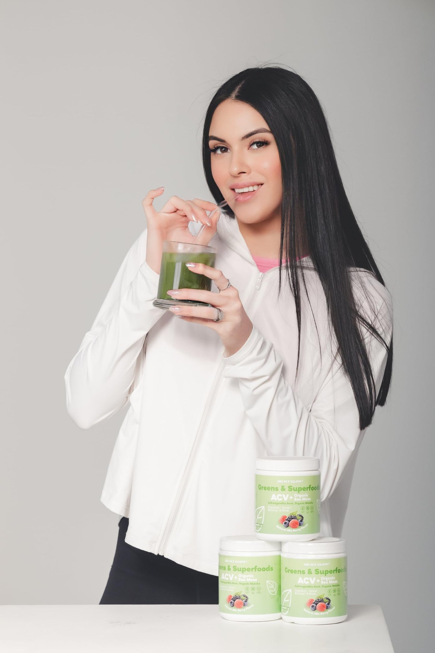 Oh My Glow! Super Greens Powder 7.16 Ounce