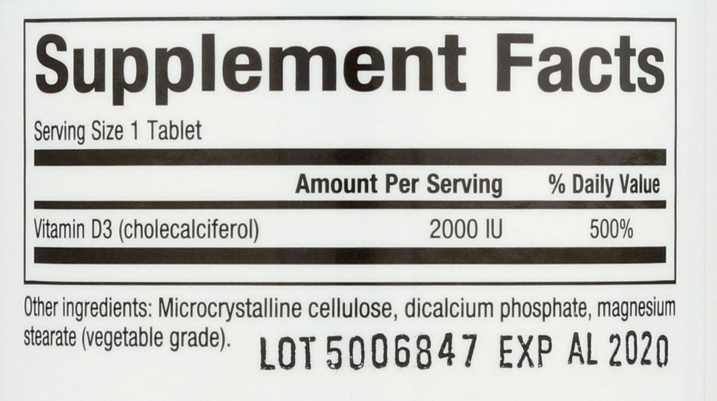 Natural Factors Vitamin D3 2000 IU, 90 Tablets