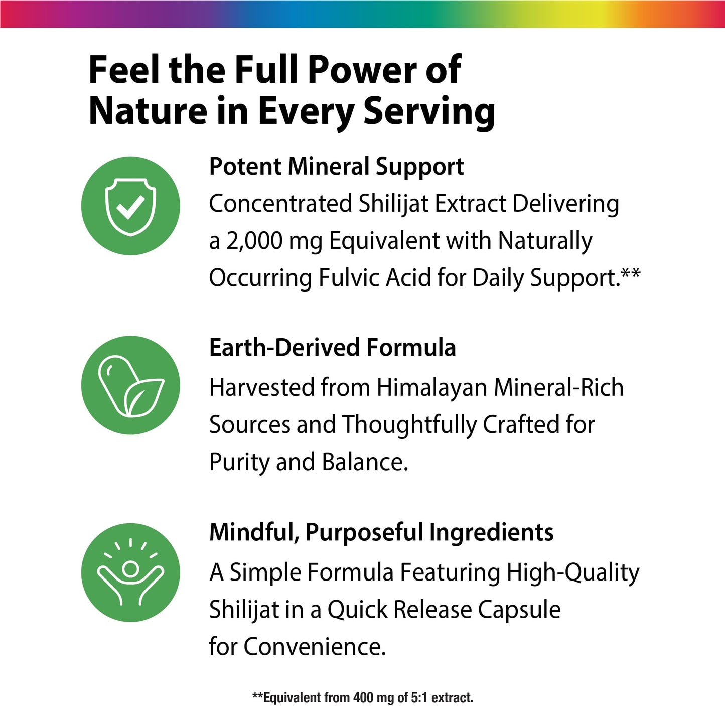 Rainbow Light Shilajit for Men and Women Capsule 60 Count