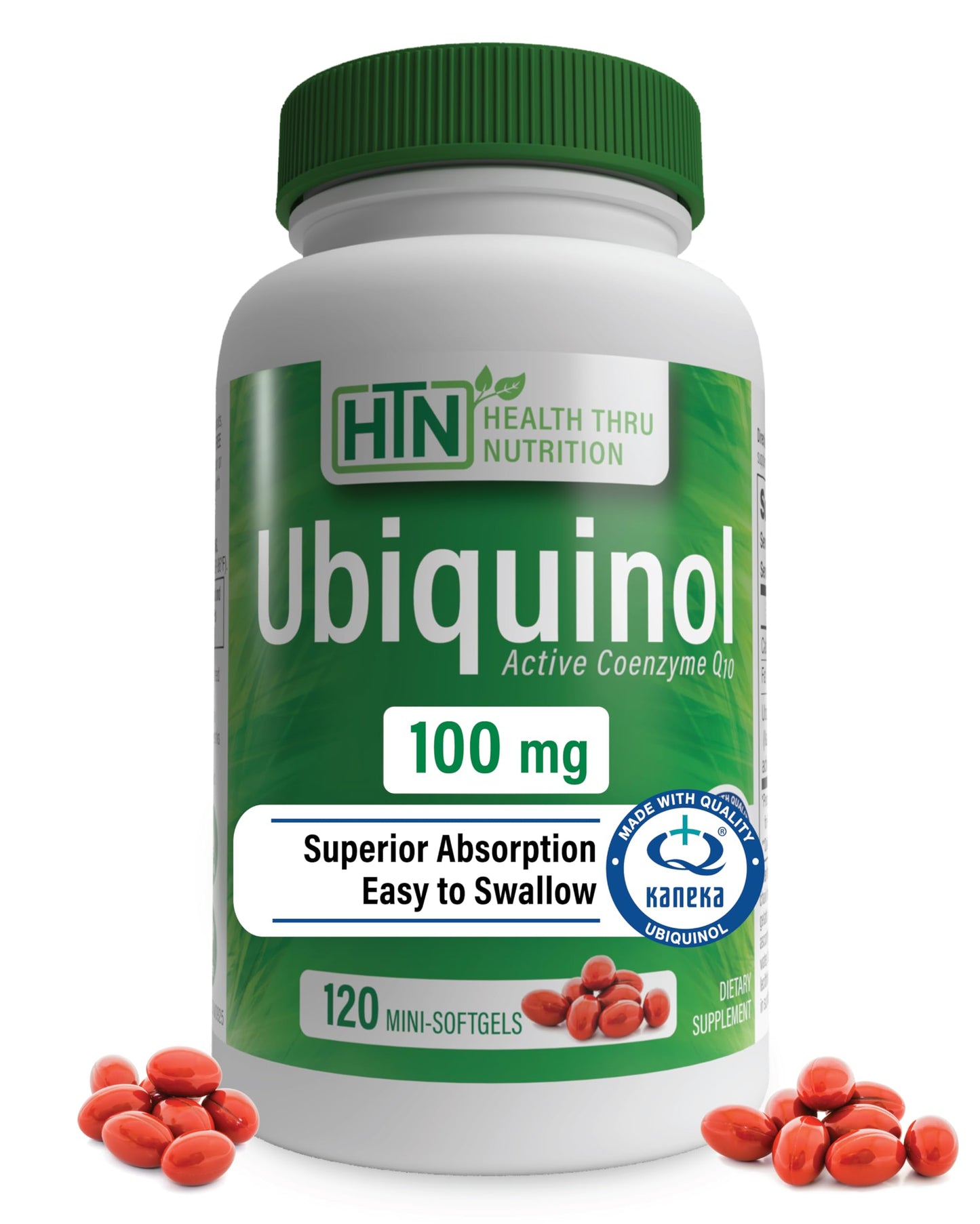 Health Thru Nutrition Ubiquinol 100mg Softgels 120 Count