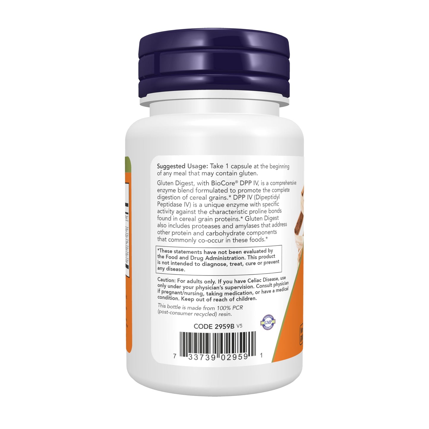 NOW Foods Gluten Digest Gastro Intestinal Support Capsule 60 Capsules