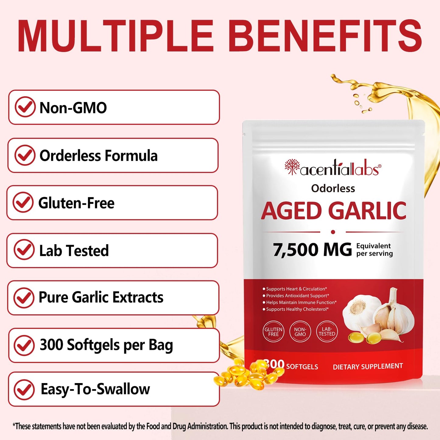 EIFTG Aged Garlic Extract Capsules 240 Count