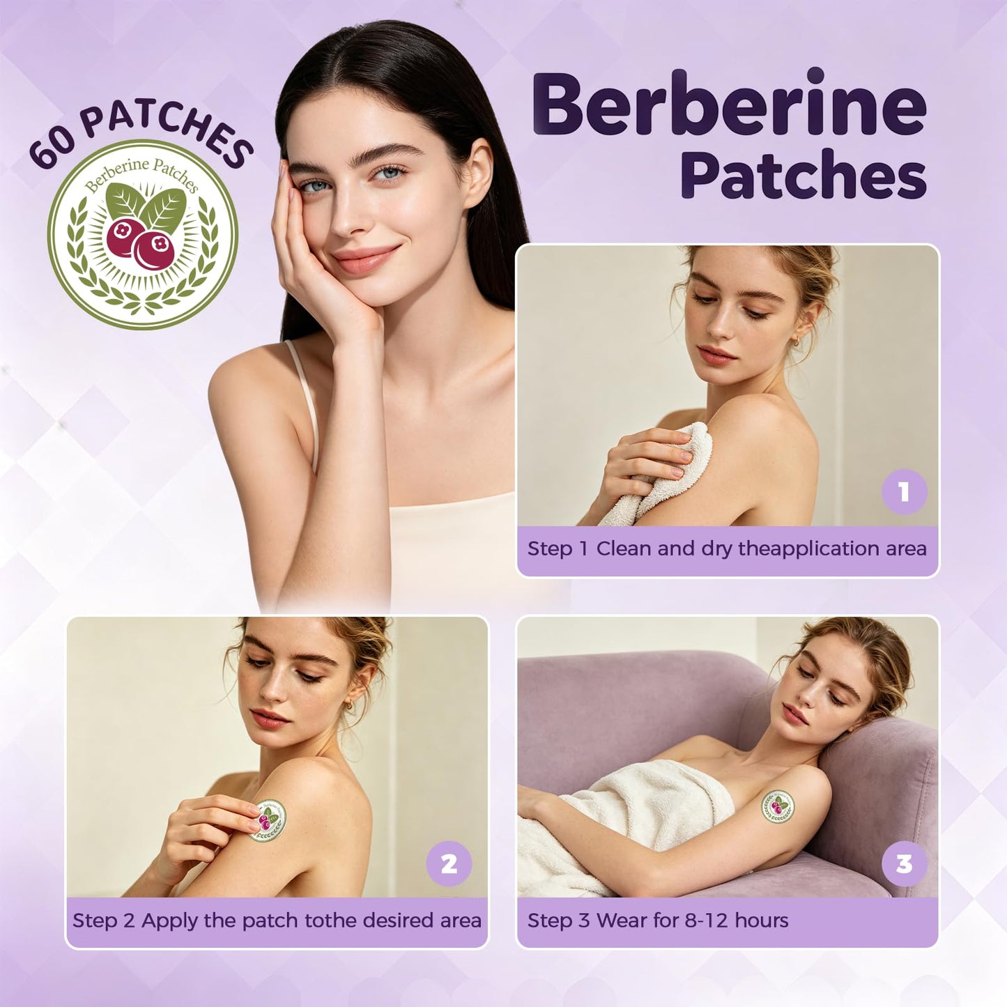 Platicat Berberine Patches Caplet 60 Count