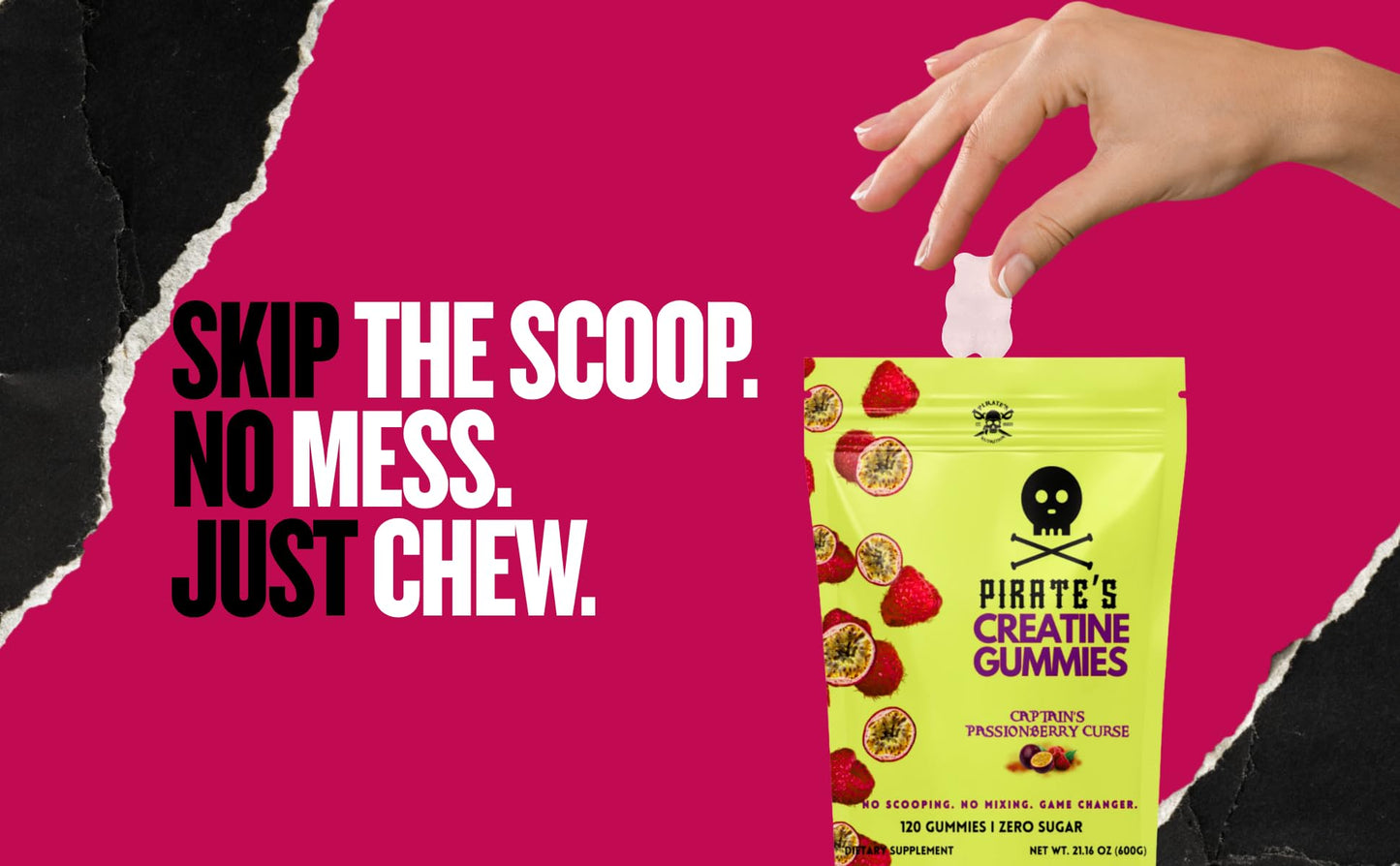 Pirate's Nutrition Creatine Gummies 120 Count