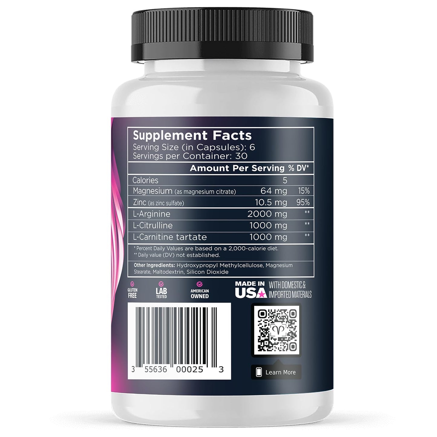 Promescent VitaFLUX Women's Nitric Oxide Booster Capsules, 180 Capsules