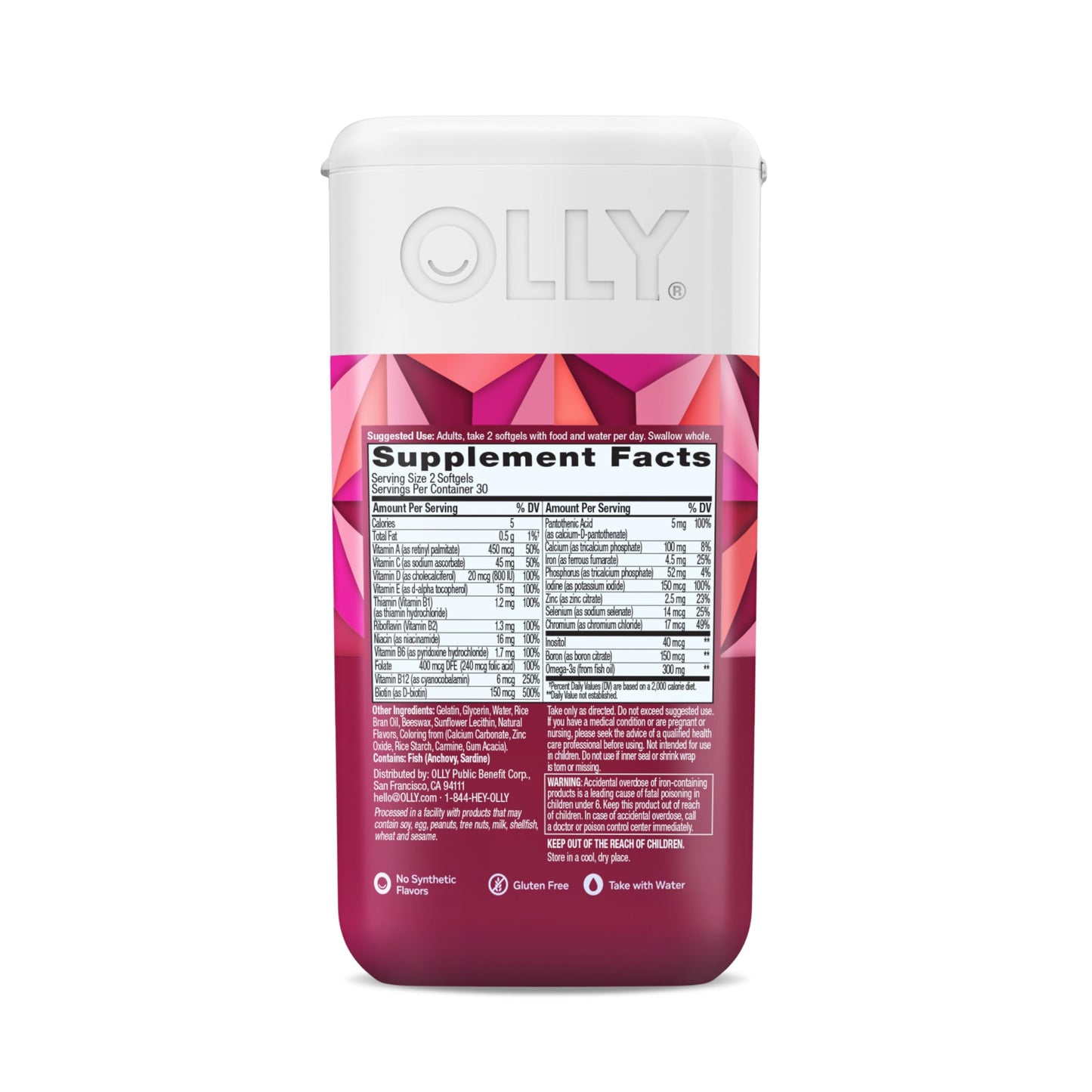 OLLY Ultra Strength Women's Multi Softgels 60 Count