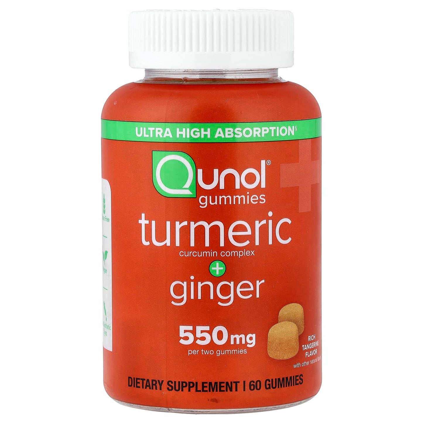 Qunol Turmeric and Ginger Gummies, 60 Count