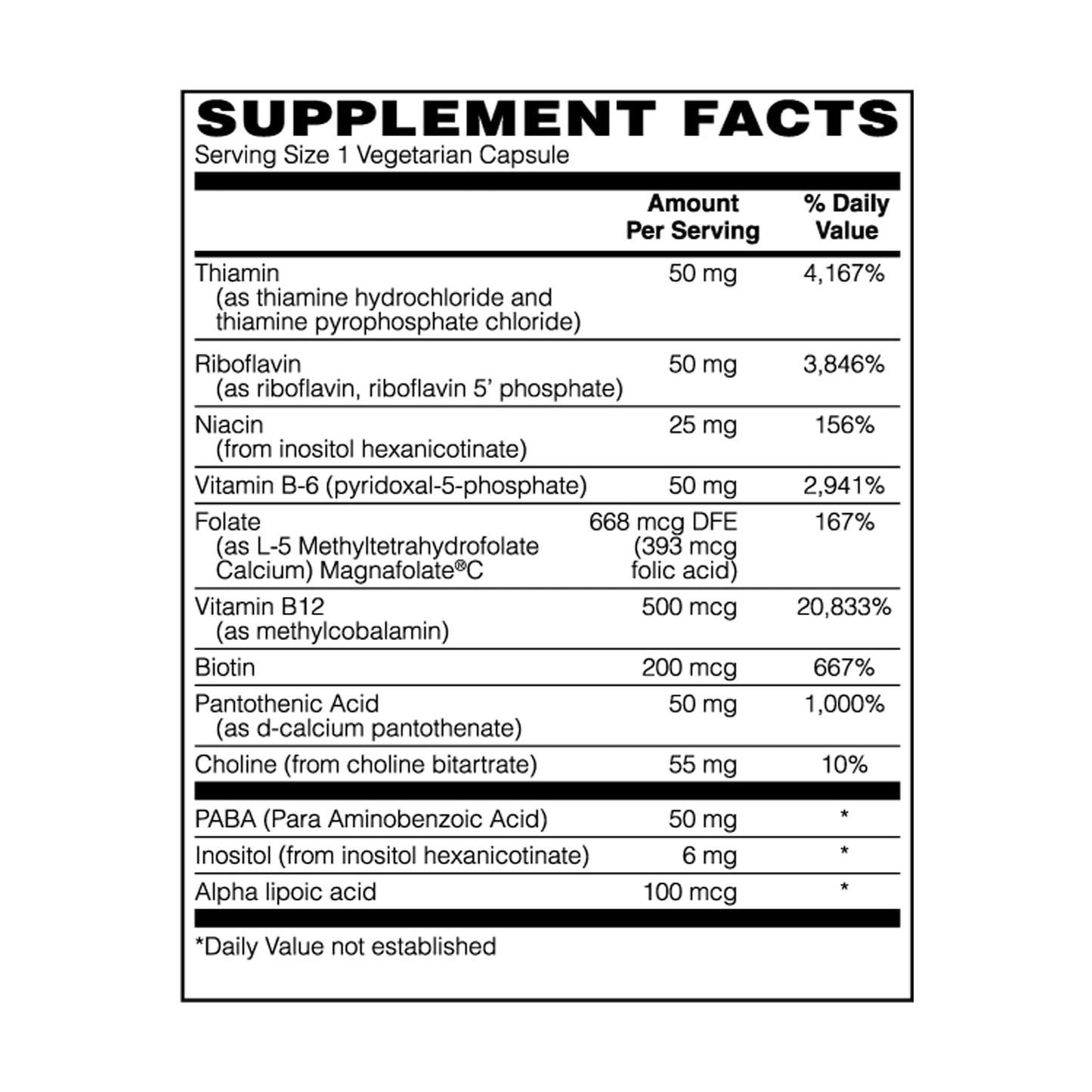 Holly Hill Health Foods Coenzymated B-Complex 30 Capsules