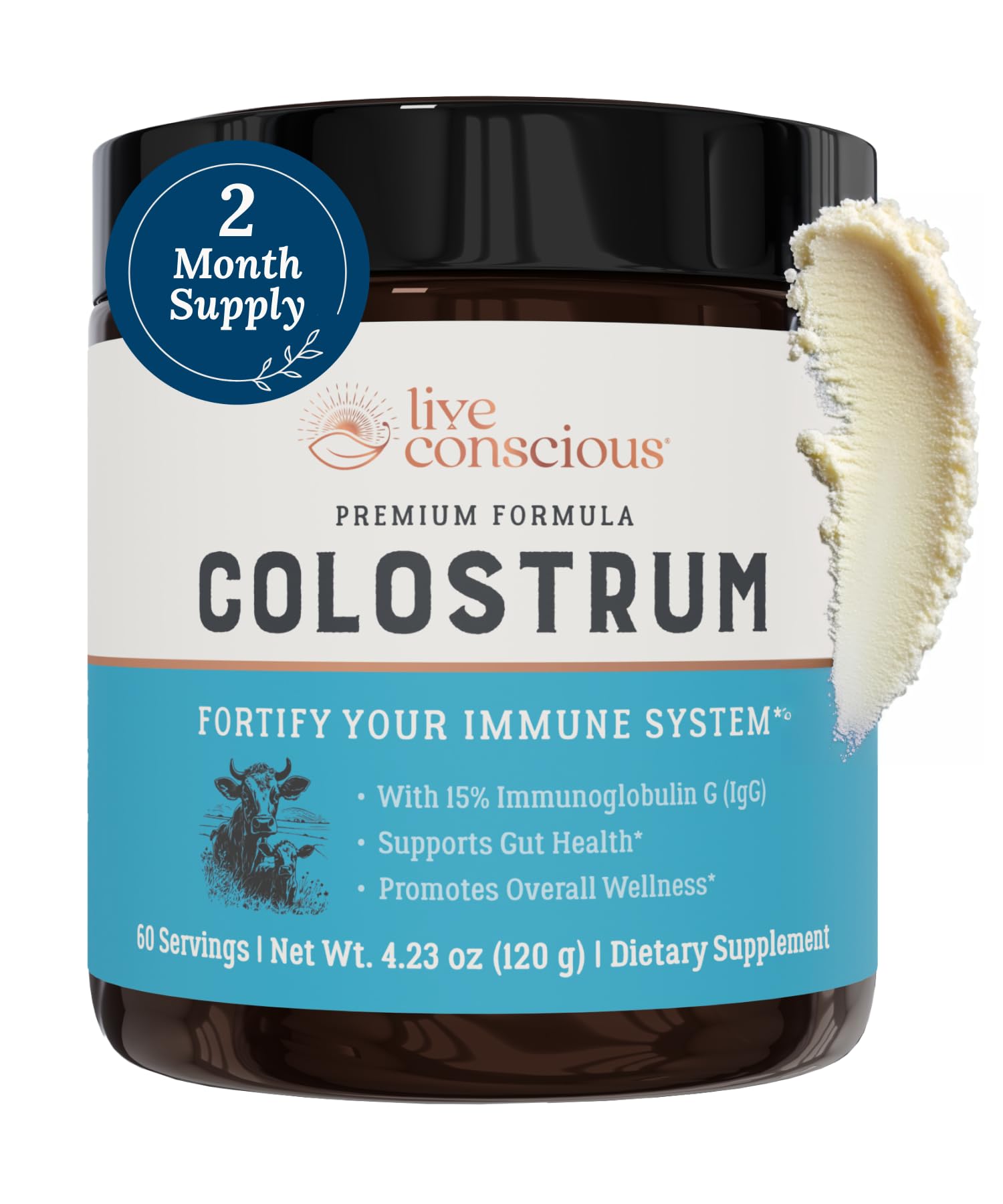 Live Conscious Colostrum Powder 4.32 oz