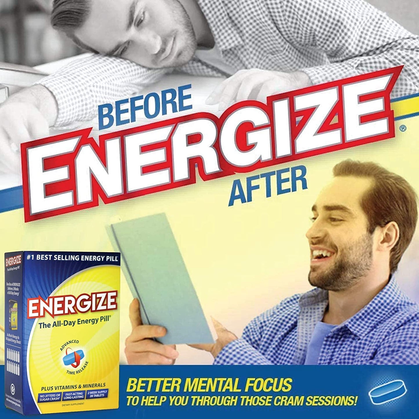 iSatori Energize Caffeine Pills, 28 Tablets