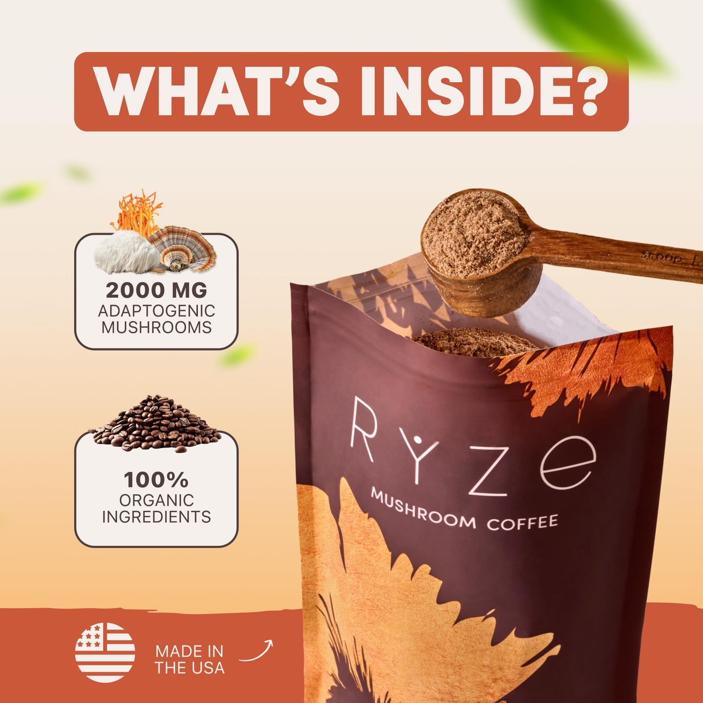 RYZE SUPERFOODS Mushroom Coffee Powder 6.3