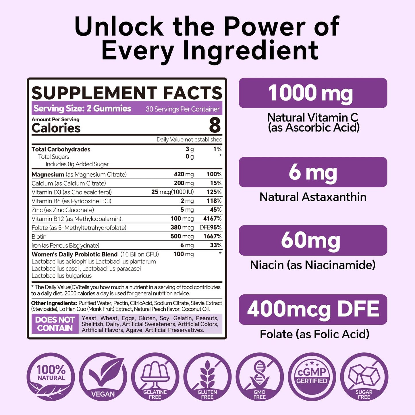 VEETAGYO Magnesium Citrate Gummies 420mg 60 Count