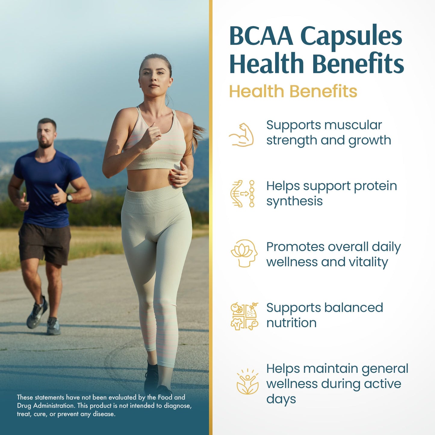 Vykee Nutrition BCAA Capsules 120 Count