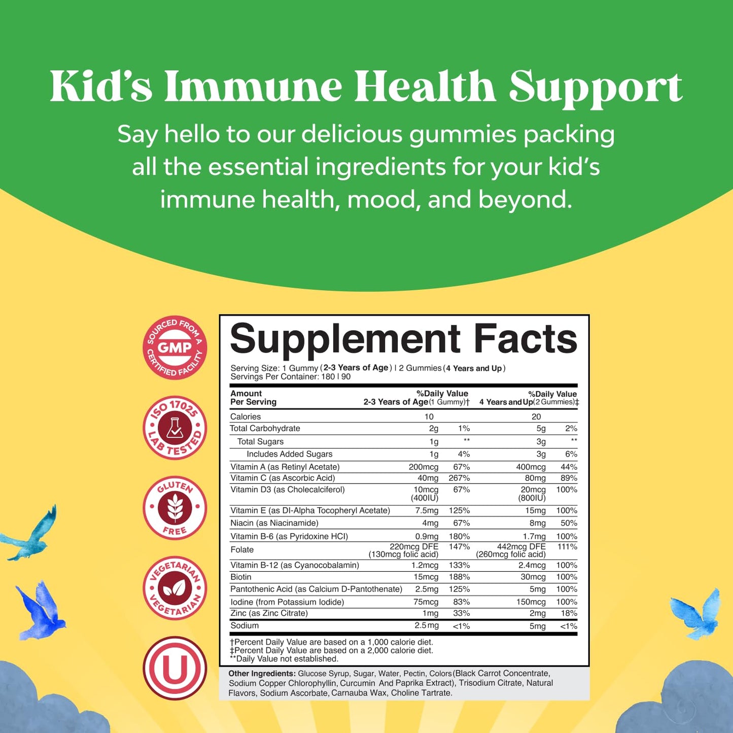 Natures Craft Plant Based Kids Multivitamin 180 Gummies